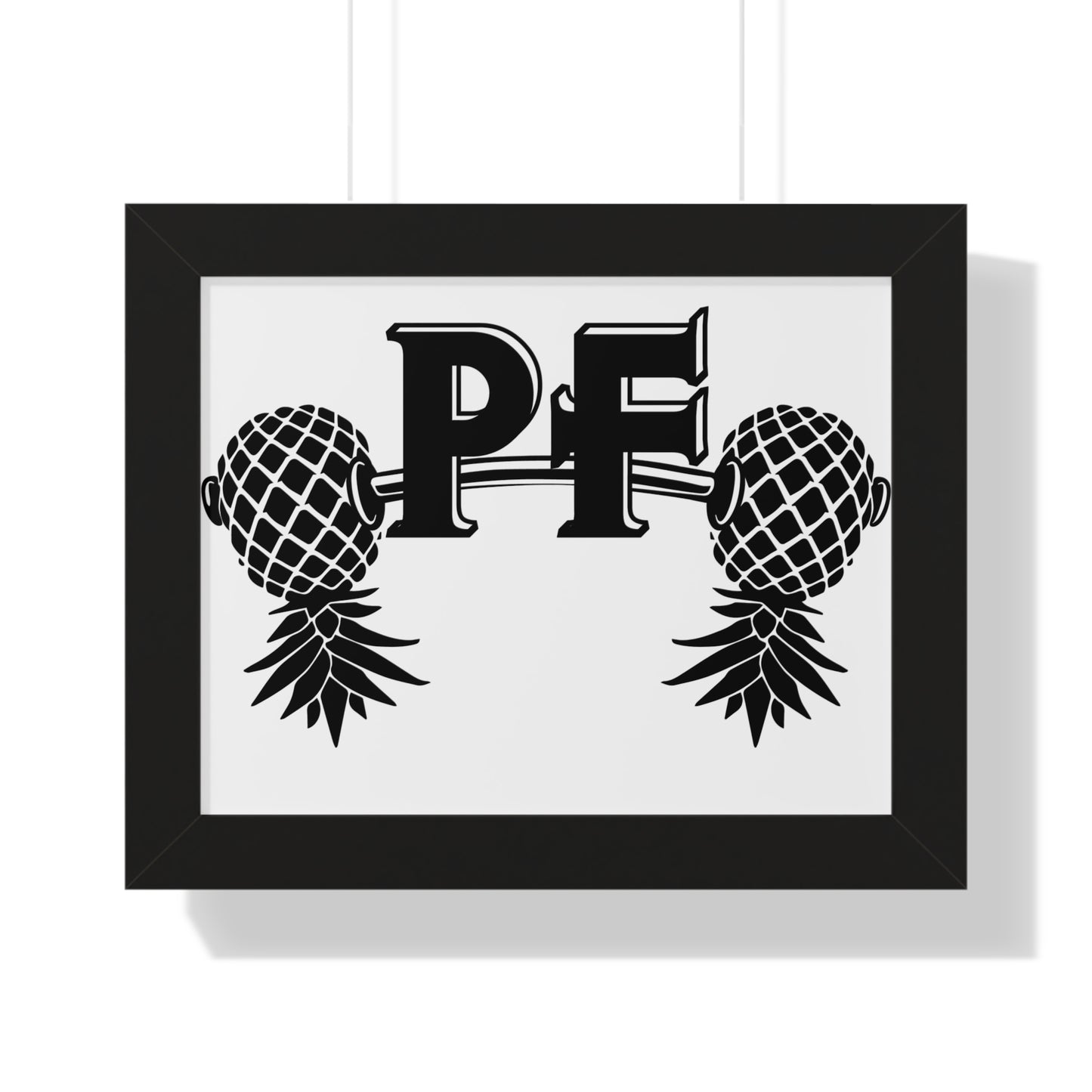 Pineapple Fitness Home Gym Framed Horizontal Poster