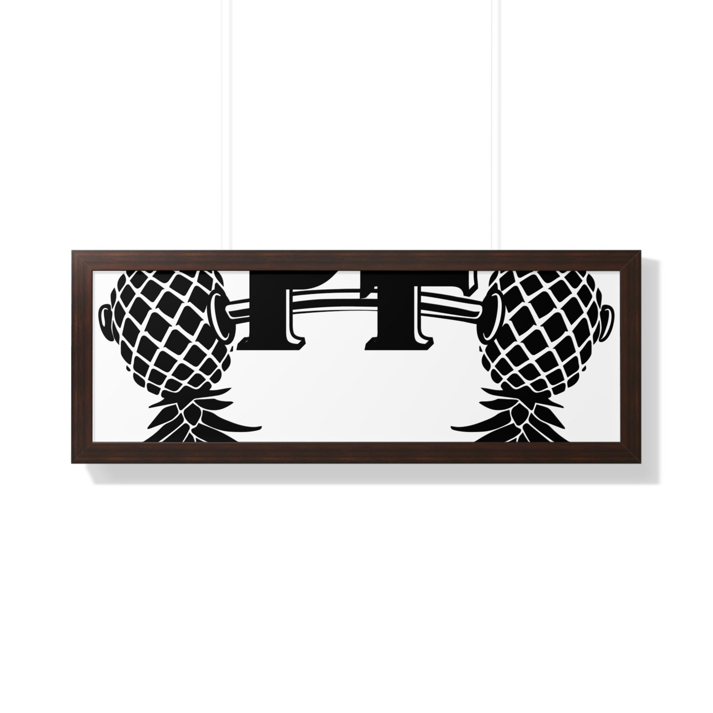 Pineapple Fitness Home Gym Framed Horizontal Poster