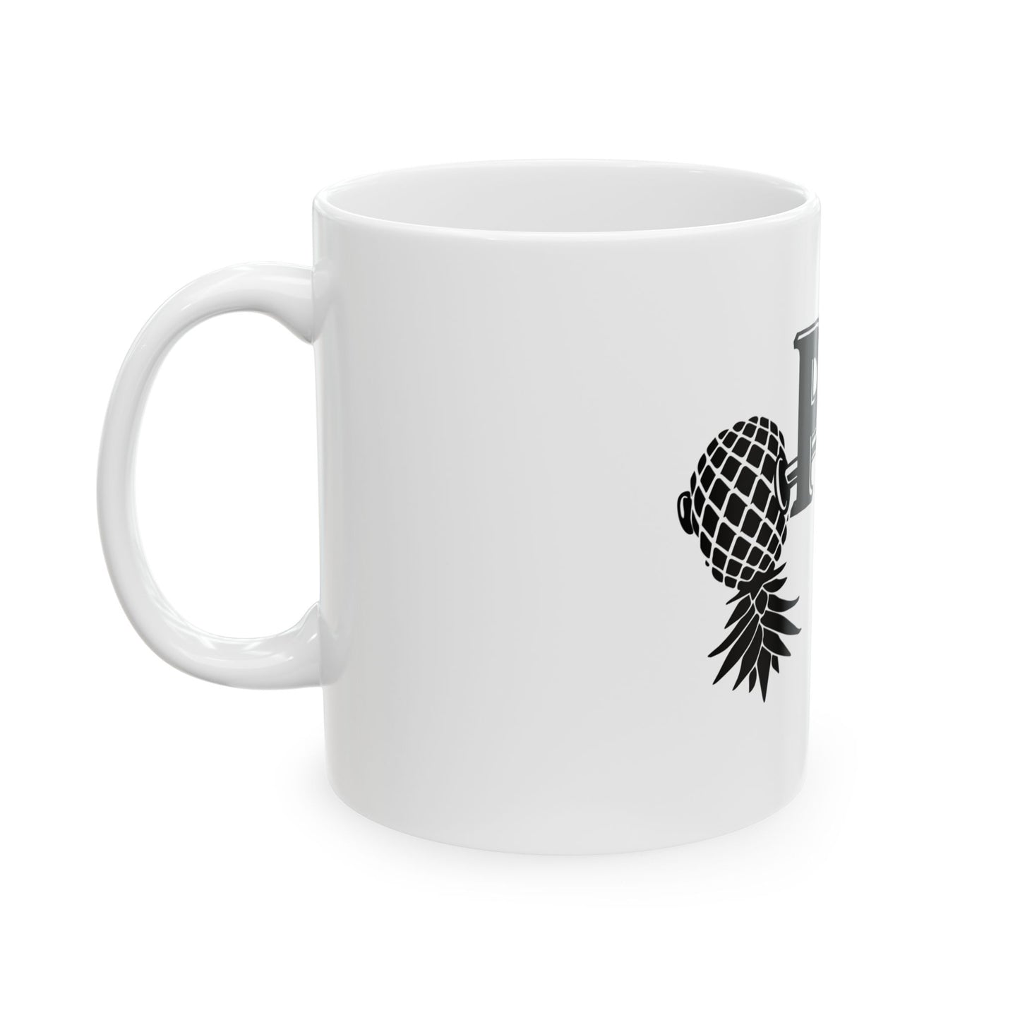 Pineapple Fitness Ceramic Mug (11oz, 15oz) | Lifestyle Drinkware – DK Apparel – DK Apparel lifestyle clothing