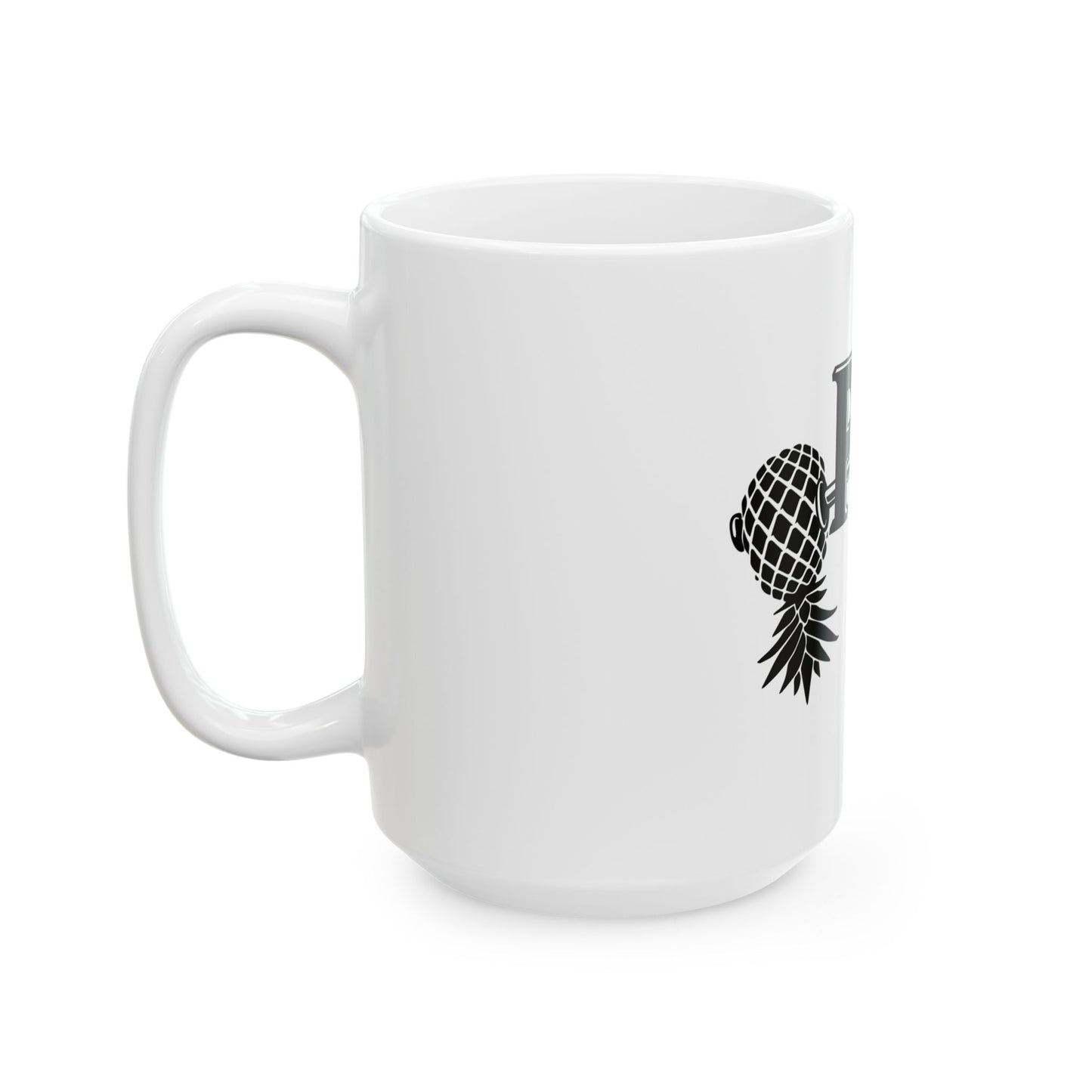 Pineapple Fitness Ceramic Mug (11oz, 15oz) | Lifestyle Drinkware – DK Apparel – DK Apparel lifestyle clothing