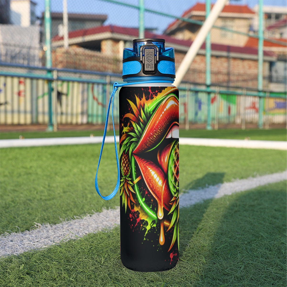 Neon Rave Water Bottle 32oz