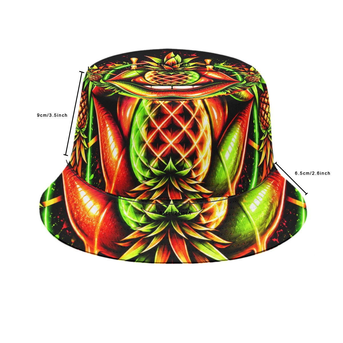 Neon Rave Bucket Hat