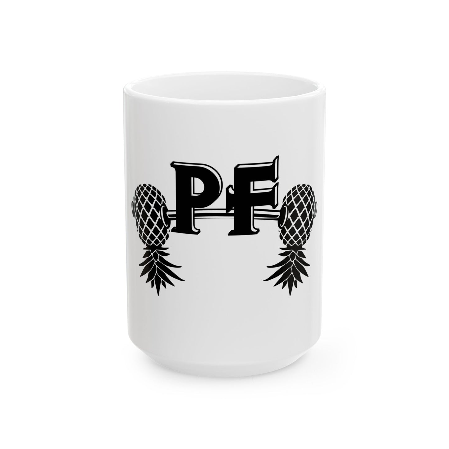 Pineapple Fitness Ceramic Mug (11oz, 15oz) | Lifestyle Drinkware – DK Apparel – DK Apparel lifestyle clothing