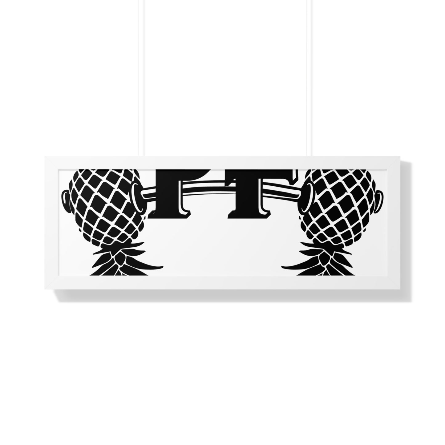 Pineapple Fitness Home Gym Framed Horizontal Poster