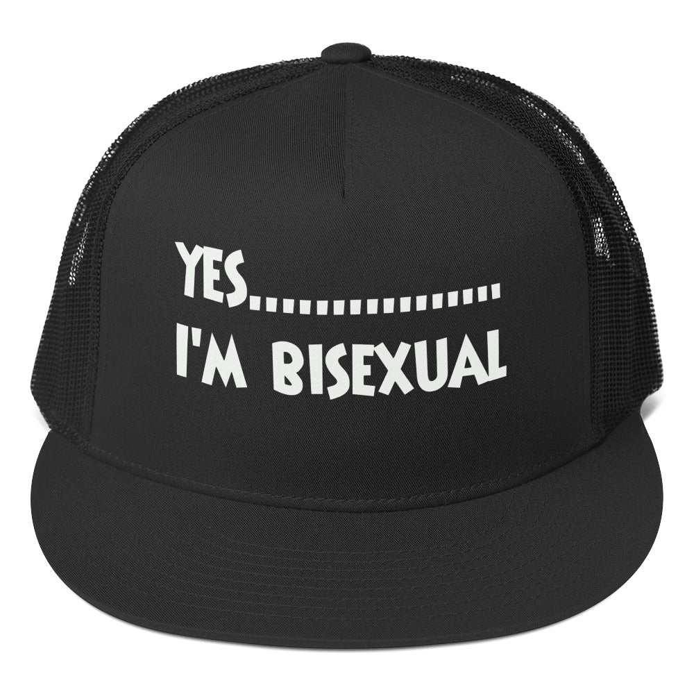 Yes, I’m Bisexual Snapback Hat | Swinger & ENM Lifestyle Pride Headwear – DK Apparel – DK Apparel lifestyle clothing