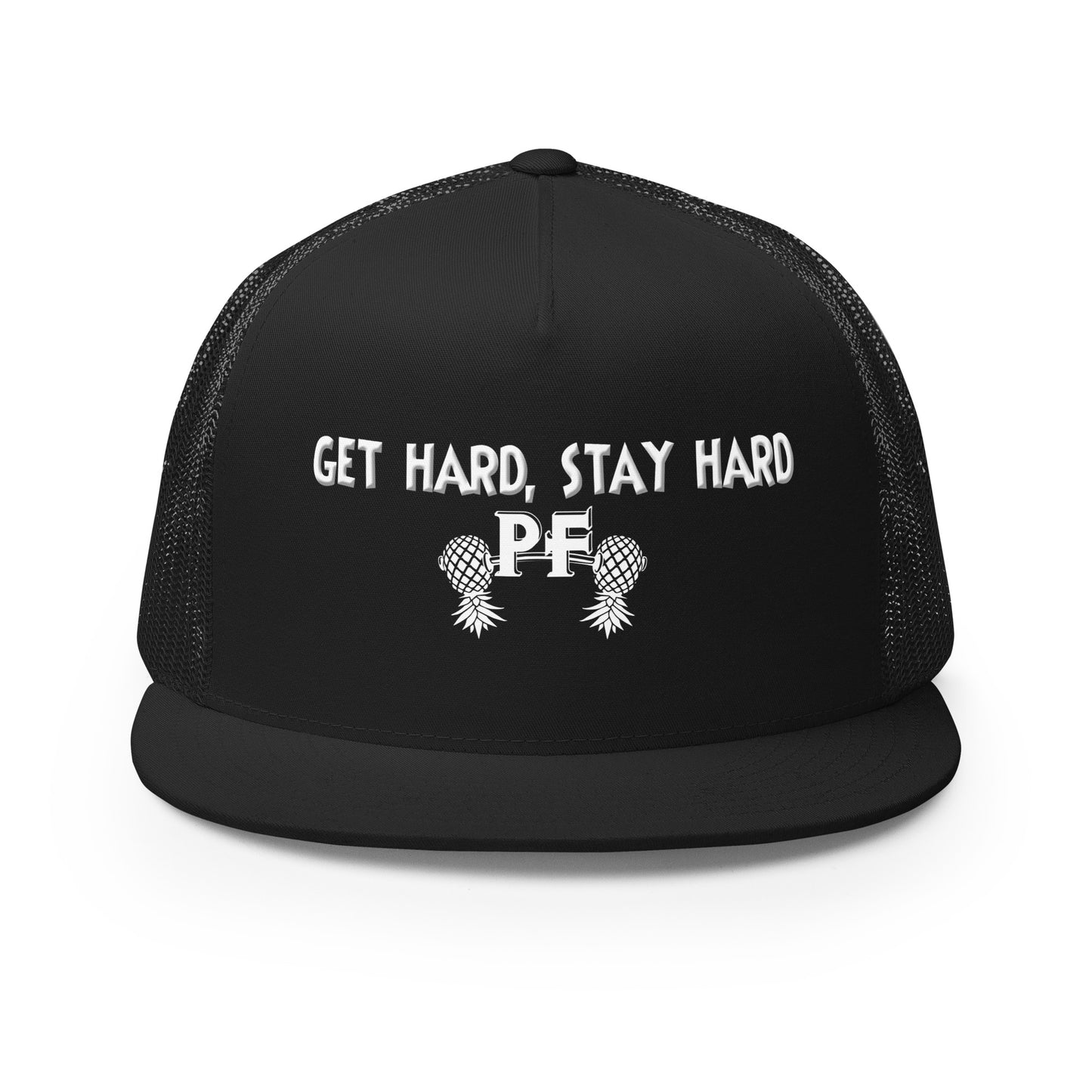Get Hard, Stay Hard PF Snapback Hat | Pineapple Fitness Lifestyle Headwear by DK Apparel – DK Apparel lifestyle clothing