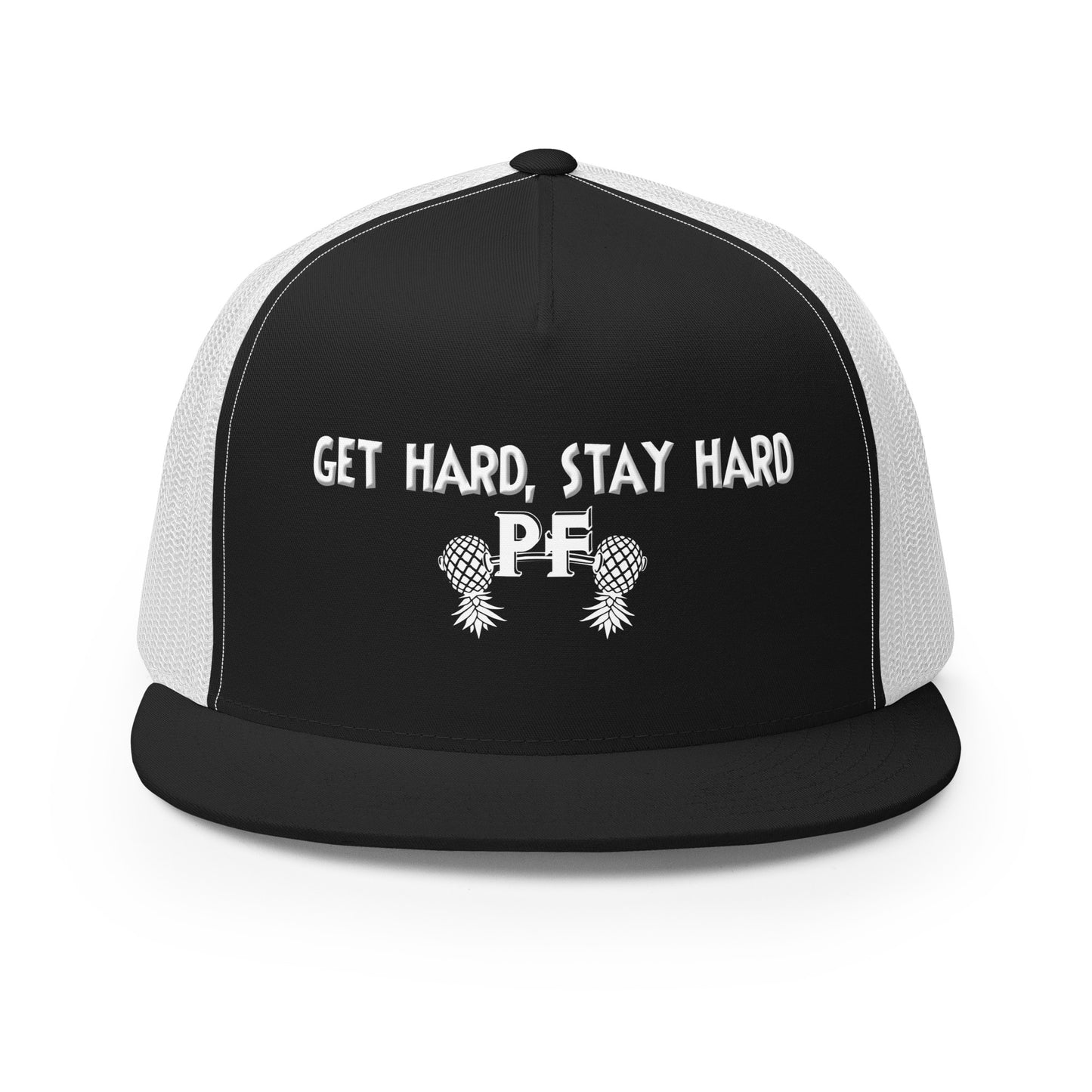 Get Hard, Stay Hard PF Snapback Hat | Pineapple Fitness Lifestyle Headwear by DK Apparel – DK Apparel lifestyle clothing