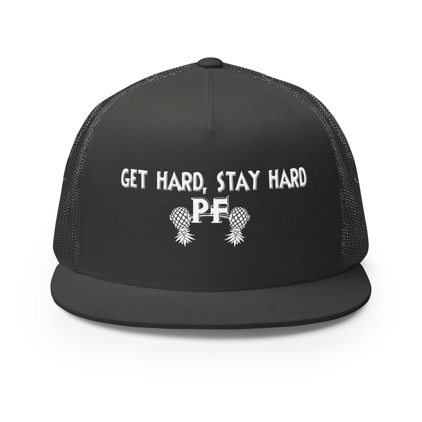 Get Hard, Stay Hard PF Snapback Hat | Pineapple Fitness Lifestyle Headwear by DK Apparel – DK Apparel lifestyle clothing