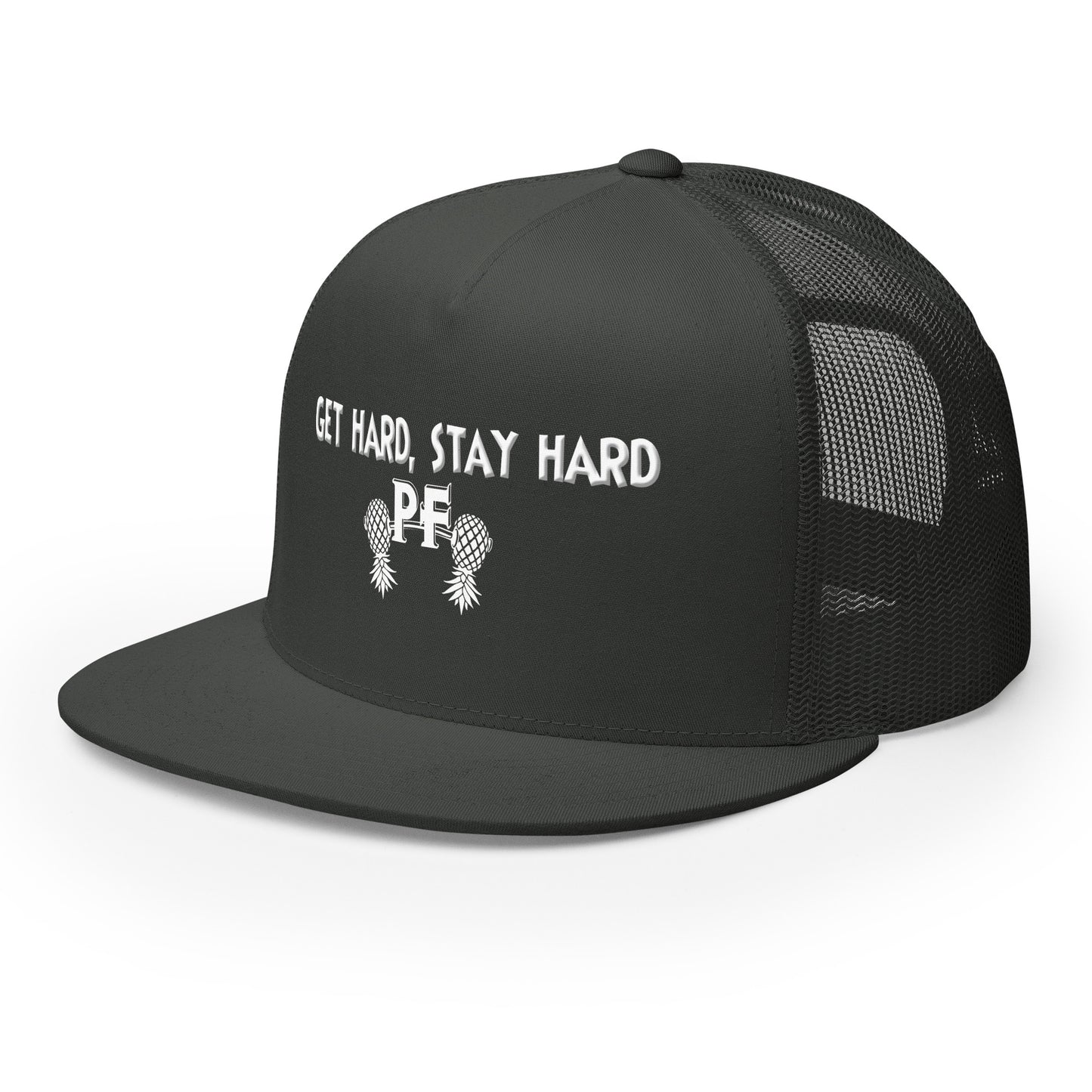 Get Hard, Stay Hard PF Snapback Hat | Pineapple Fitness Lifestyle Headwear by DK Apparel – DK Apparel lifestyle clothing