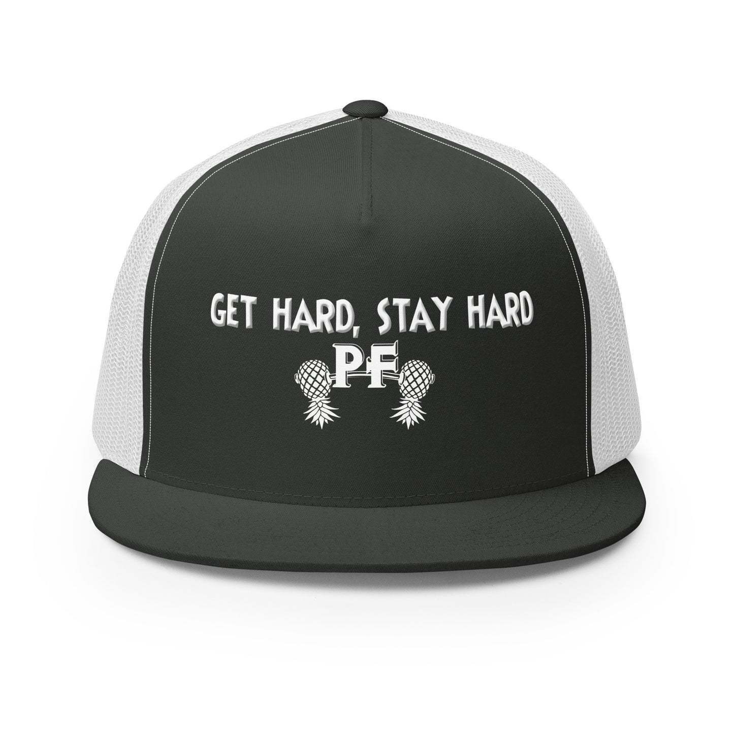 Get Hard, Stay Hard PF Snapback Hat | Pineapple Fitness Lifestyle Headwear by DK Apparel – DK Apparel lifestyle clothing