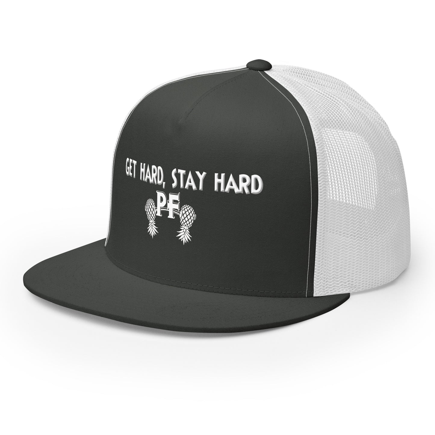Get Hard, Stay Hard PF Snapback Hat | Pineapple Fitness Lifestyle Headwear by DK Apparel – DK Apparel lifestyle clothing