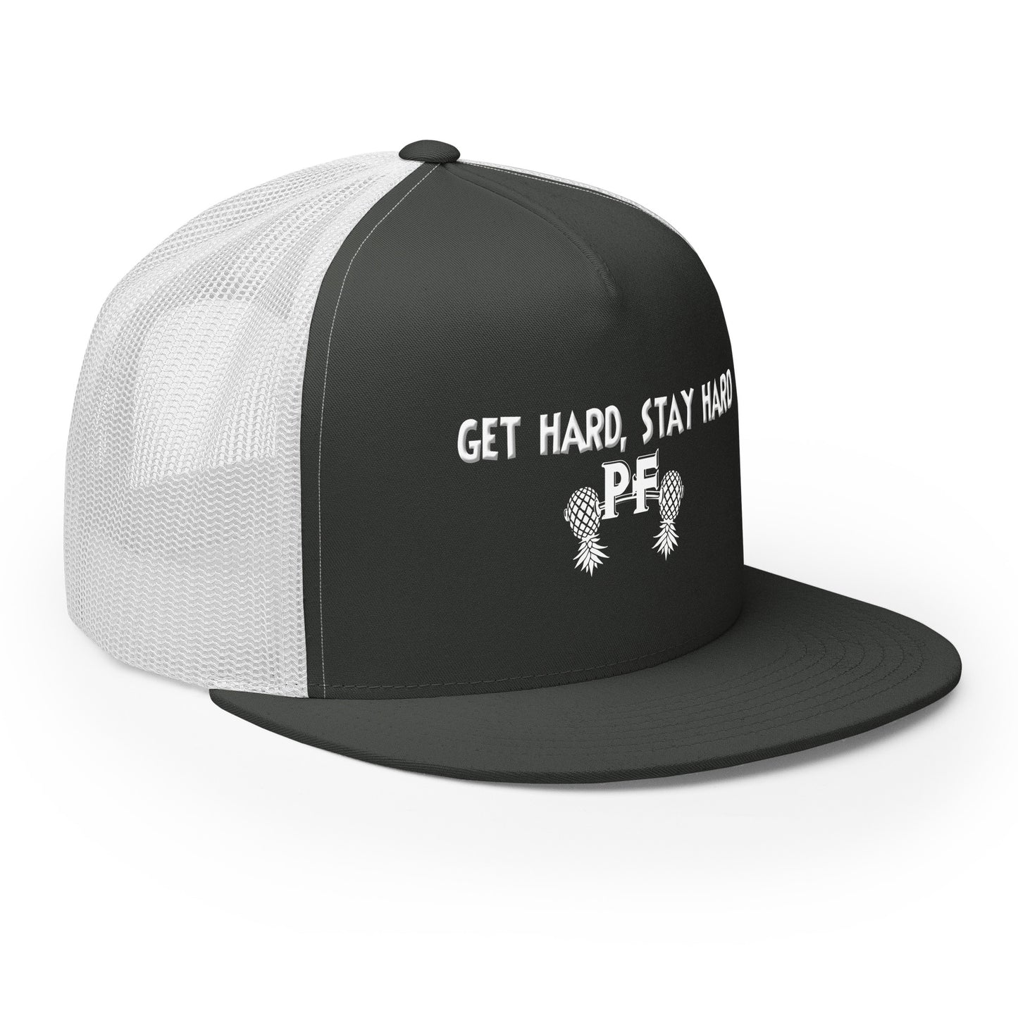 Get Hard, Stay Hard PF Snapback Hat | Pineapple Fitness Lifestyle Headwear by DK Apparel – DK Apparel lifestyle clothing
