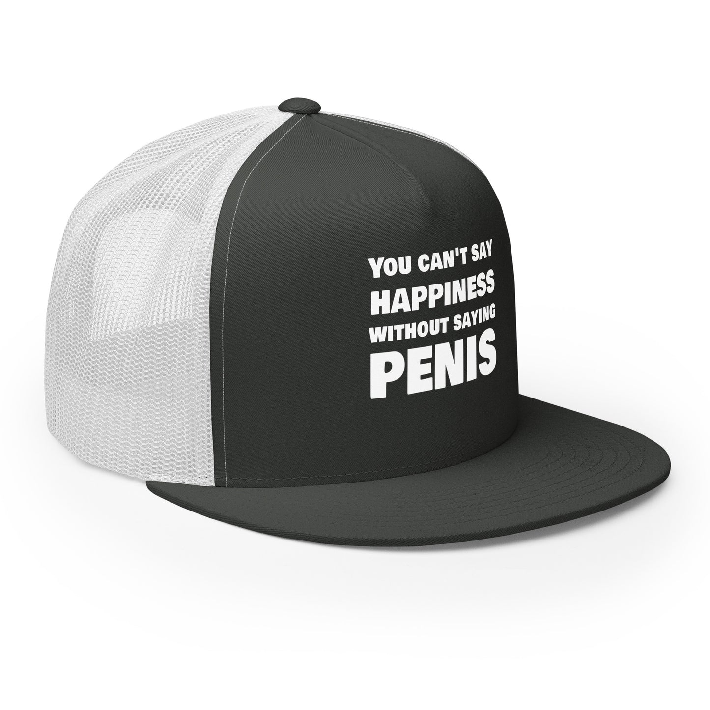 You Can’t Say Happiness Without Saying Penis Snapback Hat | Swinger & ENM Lifestyle Headwear – DK Apparel – DK Apparel lifestyle clothing