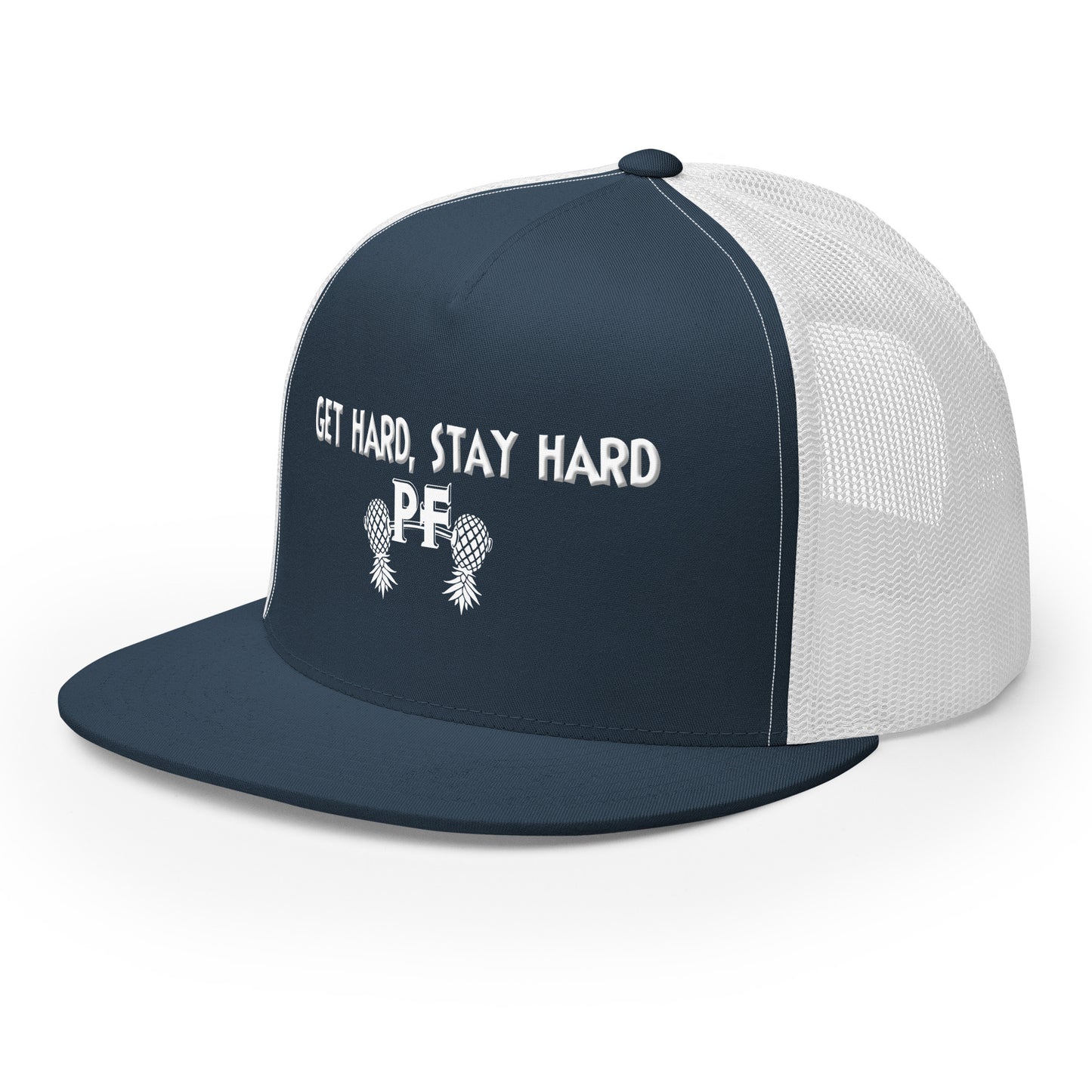 Get Hard, Stay Hard PF Snapback Hat | Pineapple Fitness Lifestyle Headwear by DK Apparel – DK Apparel lifestyle clothing