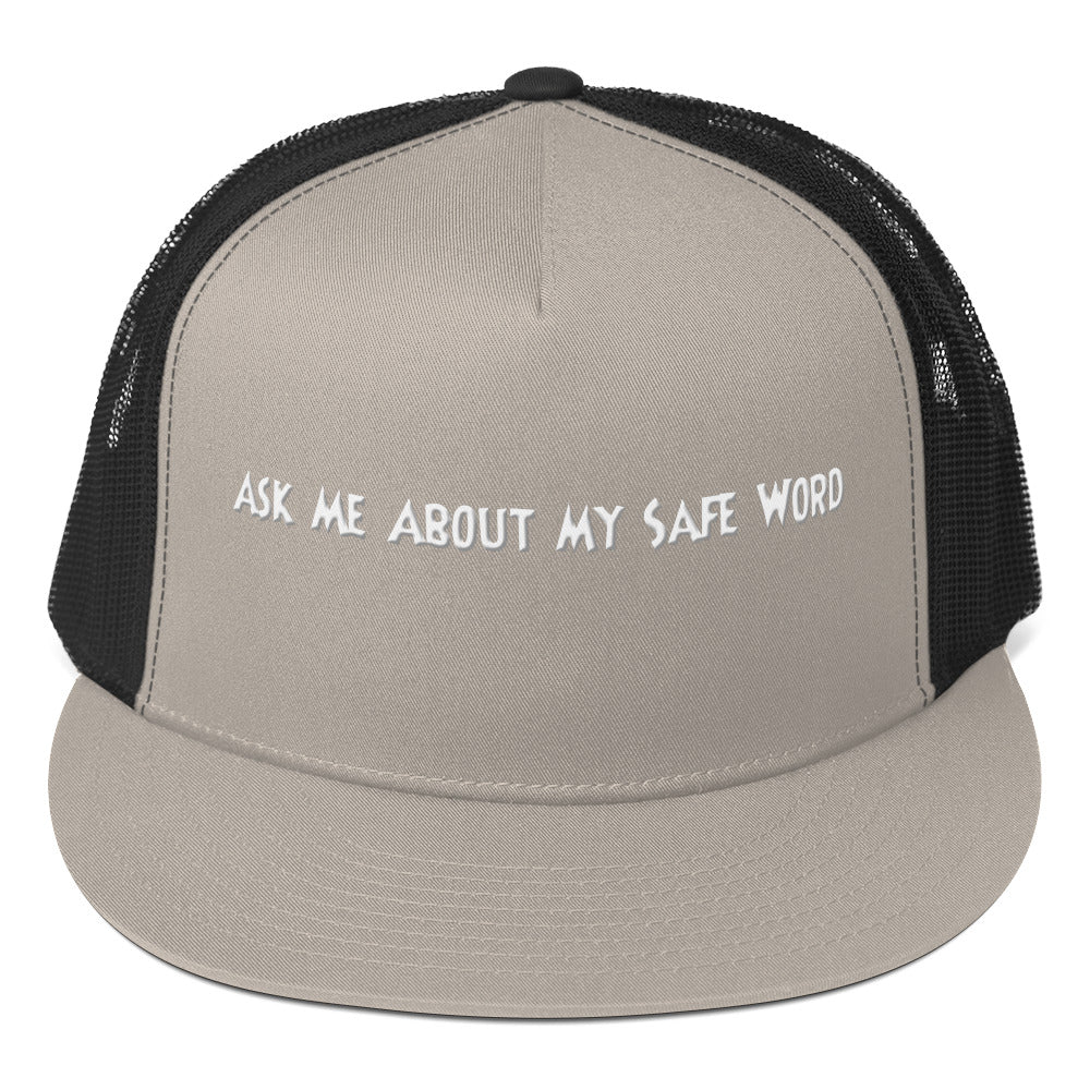 Ask Me About My Safe Word Snapback Hat | Swinger, ENM & Kink Lifestyle Headwear – DK Apparel – DK Apparel lifestyle clothing