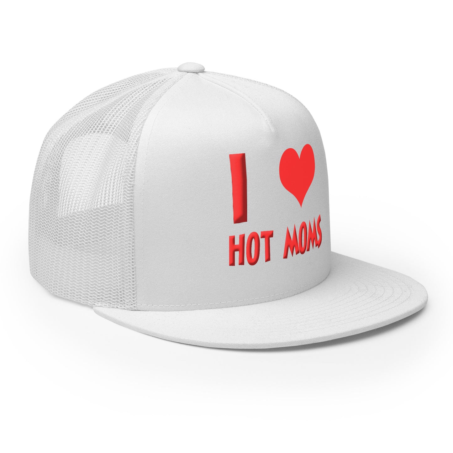 I Love Hot Moms Snapback Hat | Swinger Lifestyle Headwear by DK Apparel – DK Apparel lifestyle clothing
