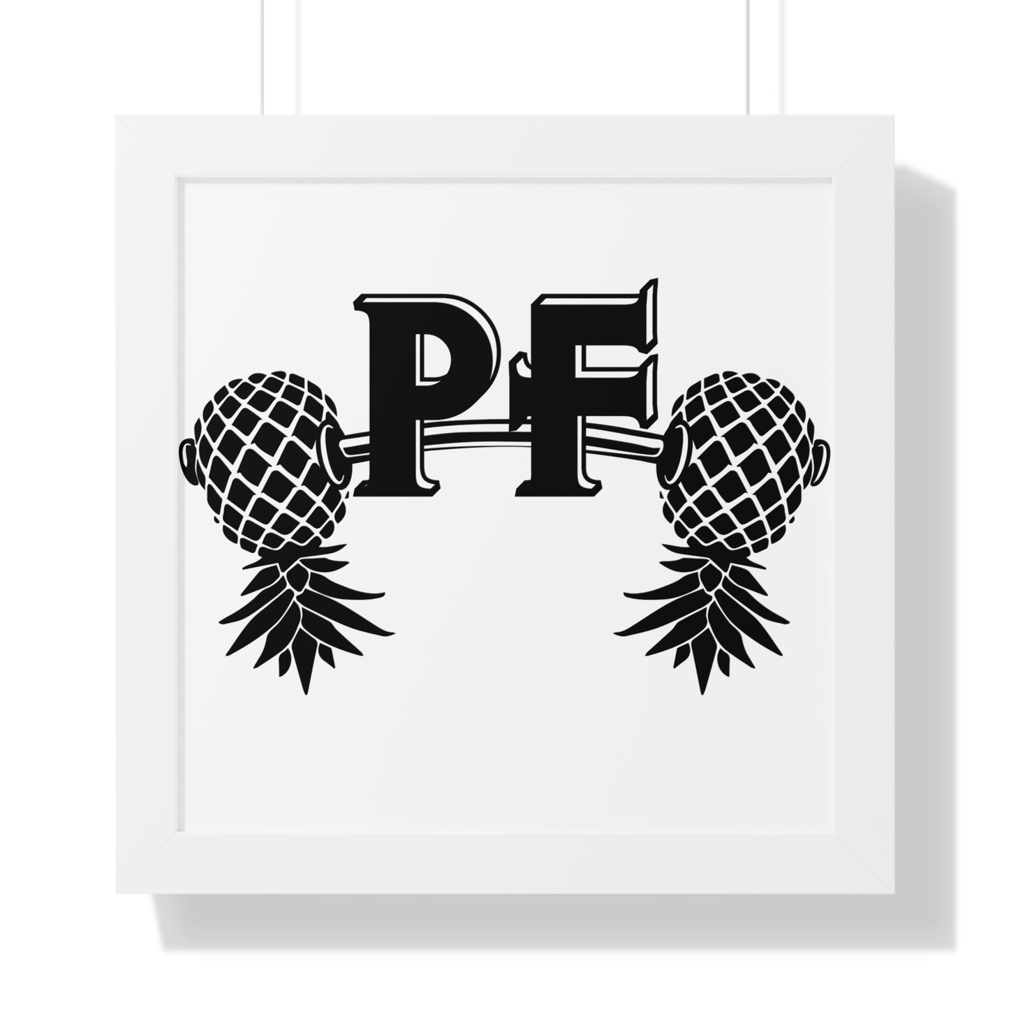 Pineapple Fitness Home Gym Framed Horizontal Poster