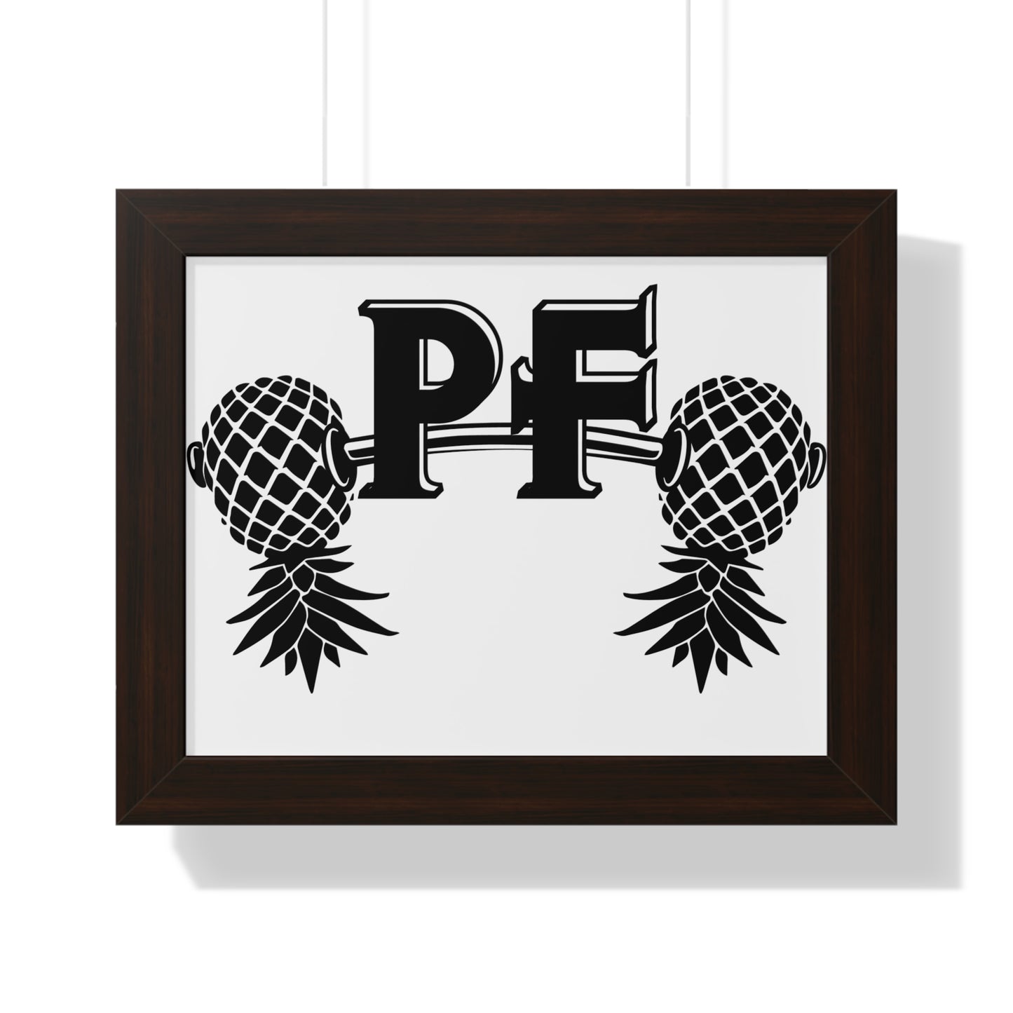 Pineapple Fitness Home Gym Framed Horizontal Poster