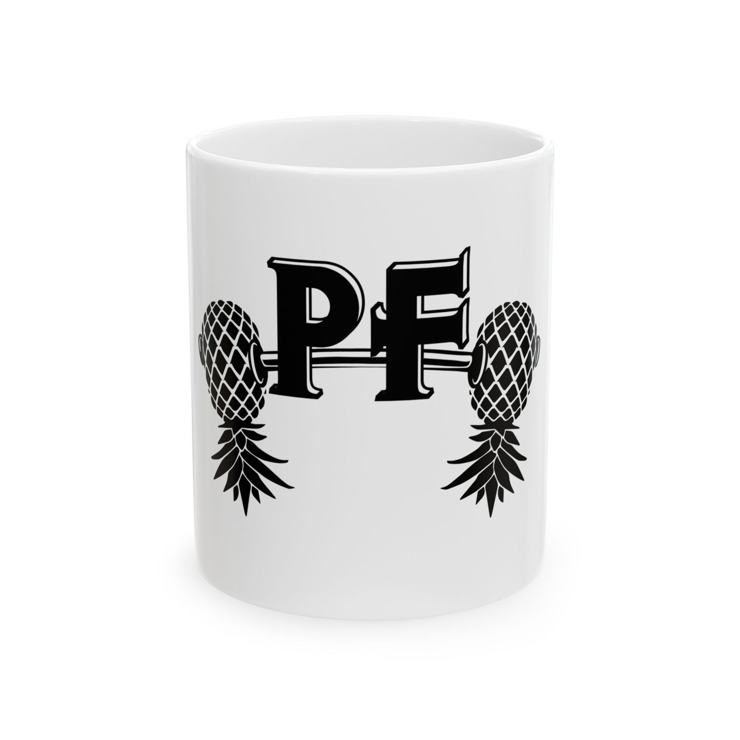 Pineapple Fitness Ceramic Mug (11oz, 15oz) | Lifestyle Drinkware – DK Apparel – DK Apparel lifestyle clothing