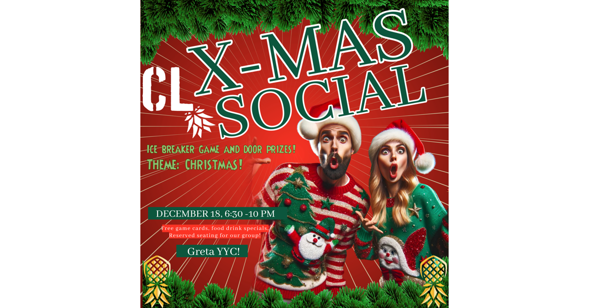 Canadian Lifestyle Christmas Social YYC December 18th!-DK Apparel