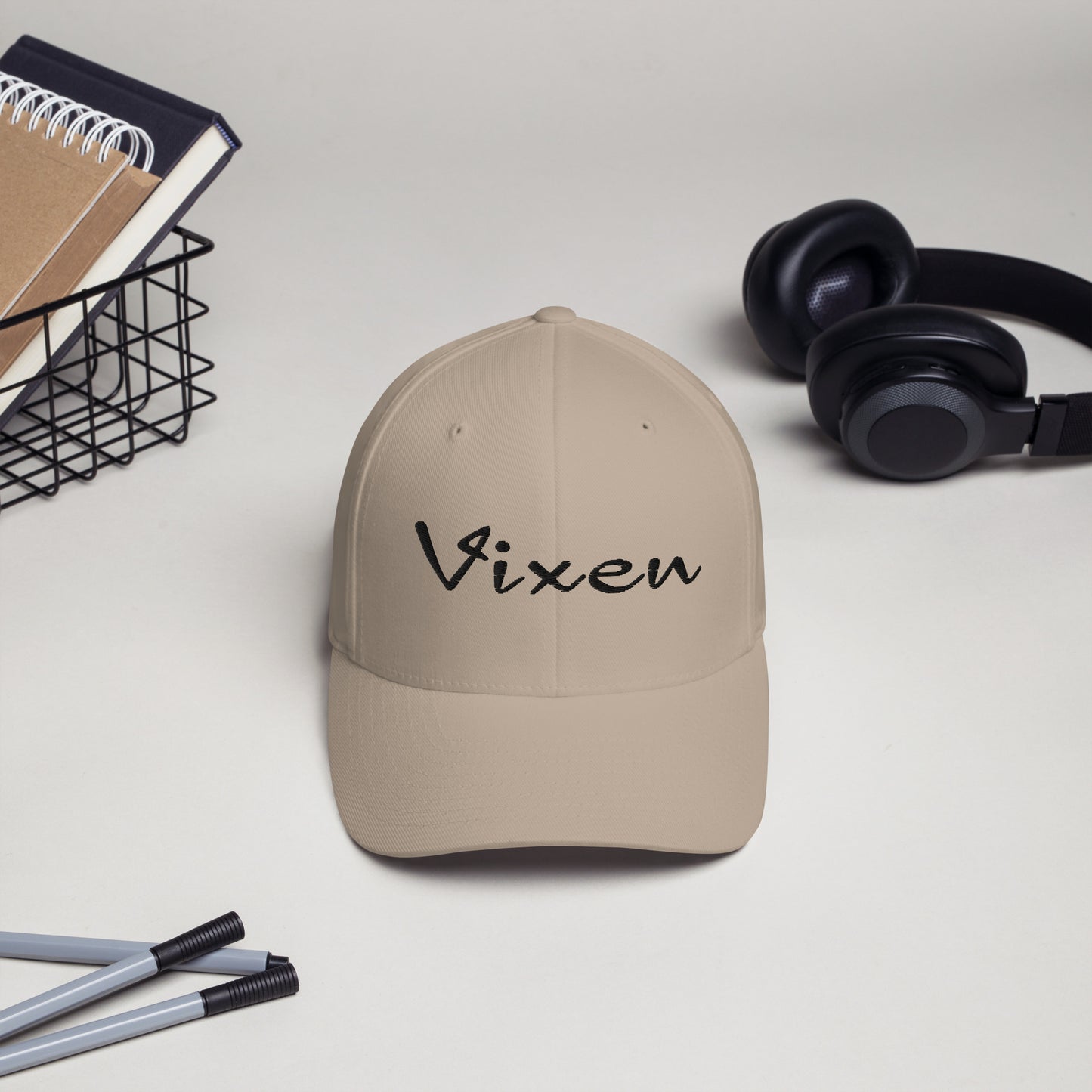 Vixen Flex Fit Hat – Embroidered | DK Apparel Lifestyle Headwear – DK Apparel lifestyle clothing