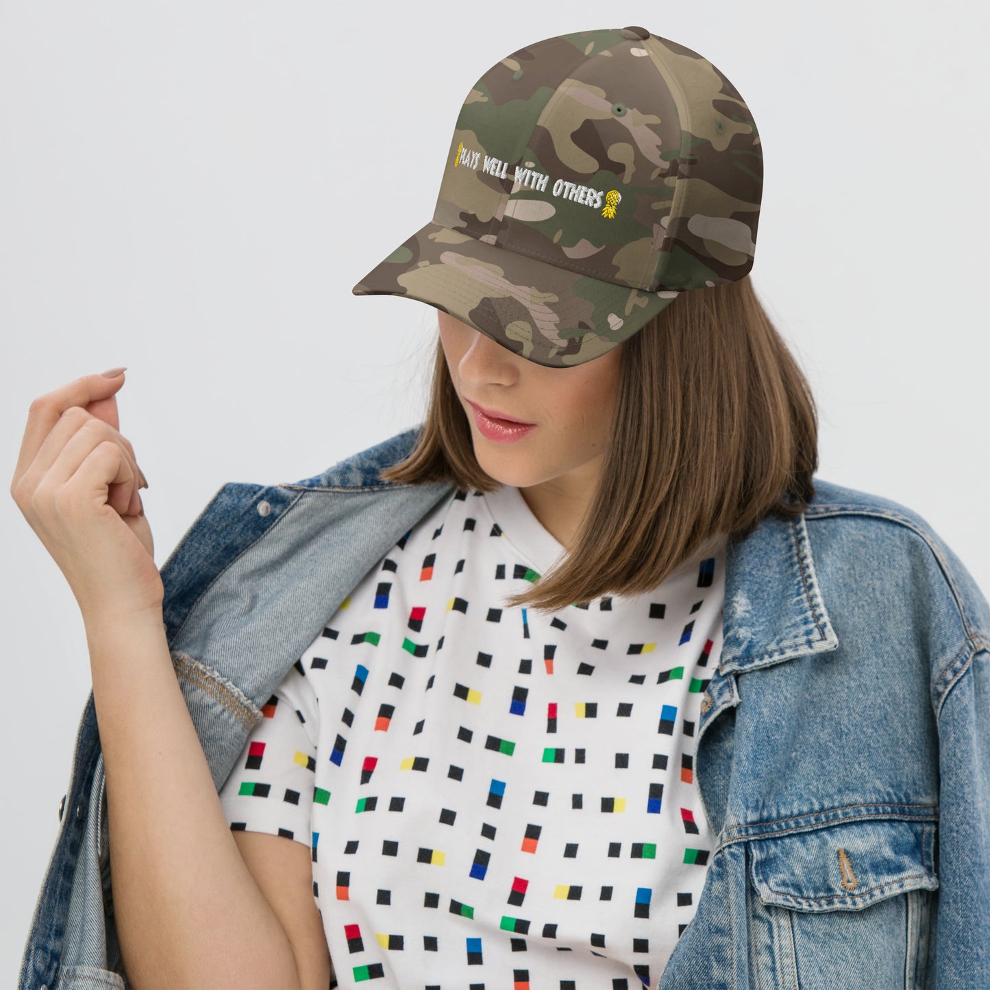 Plays Well With Others Flex Fit Hat – Embroidered | Swinger Lifestyle Headwear by DK Apparel – DK Apparel lifestyle clothing