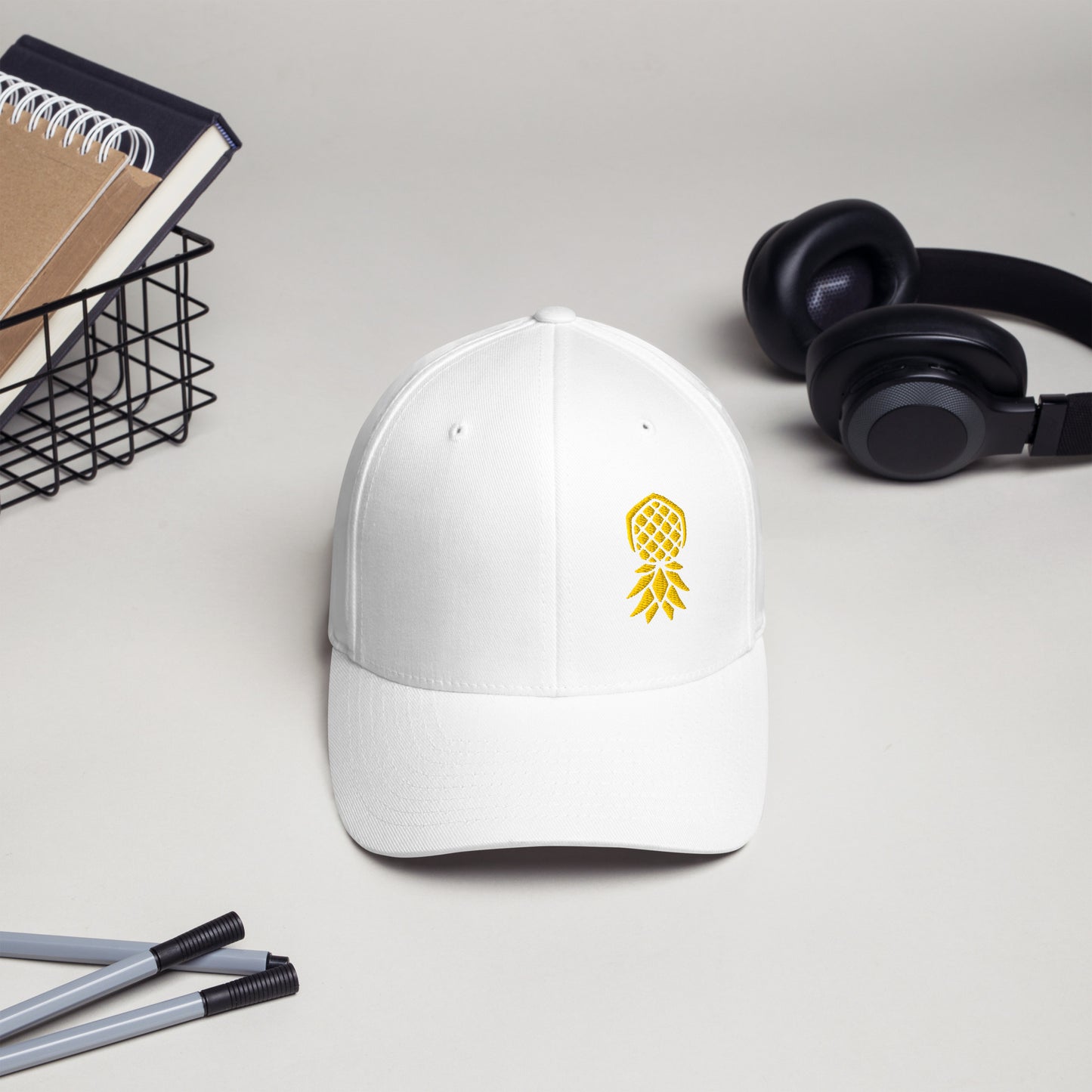 Pineapple Flex Fit Hat – Embroidered | Swinger Lifestyle Headwear by DK Apparel – DK Apparel lifestyle clothing