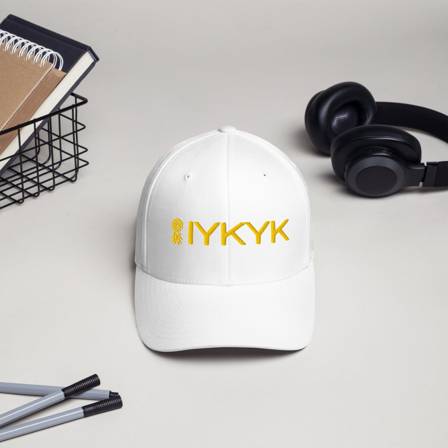 IYKYK Flex Fit Hat – Embroidered | Swinger Lifestyle Headwear by DK Apparel – DK Apparel lifestyle clothing