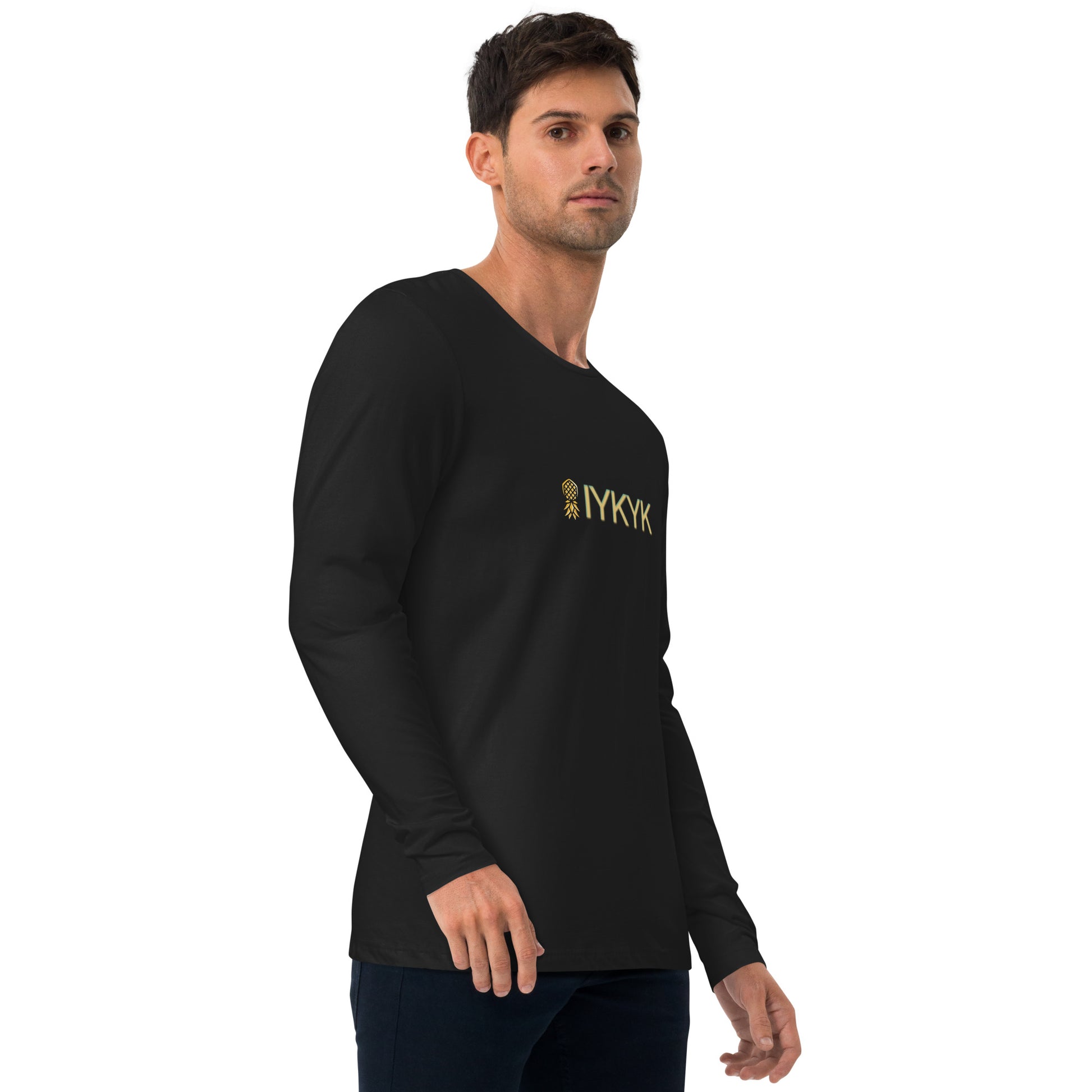 IYKYK Long Sleeve Fitted Crew | Swinger & ENM Lifestyle Apparel – DK Apparel – DK Apparel lifestyle clothing