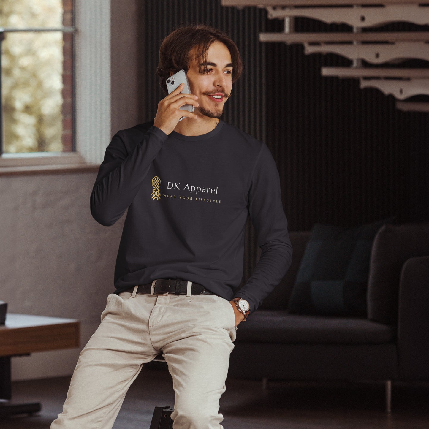 DK Apparel Long Sleeve Fitted Crew – DK Apparel lifestyle clothing