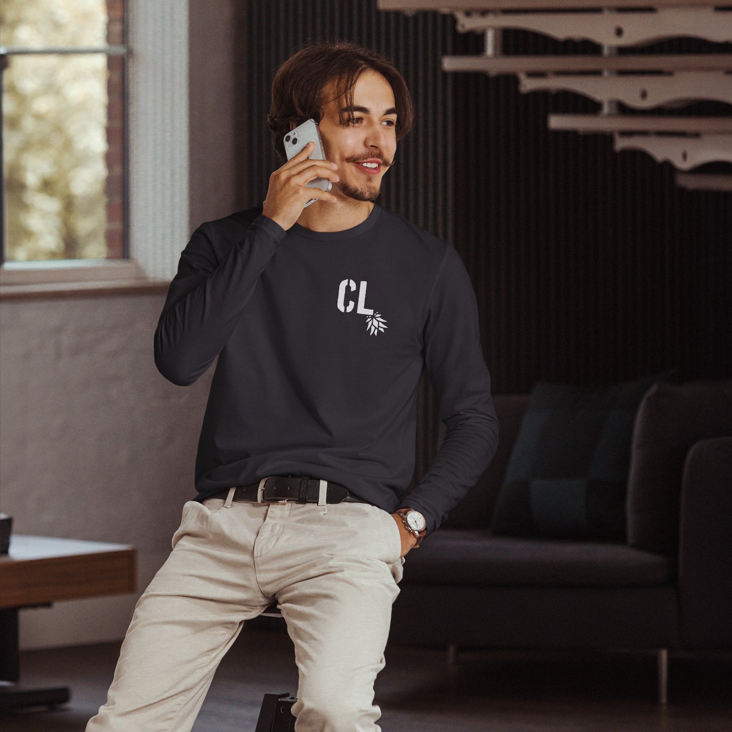 Canadian Lifestyle Long Sleeve Fitted Crew – DK Apparel lifestyle clothing
