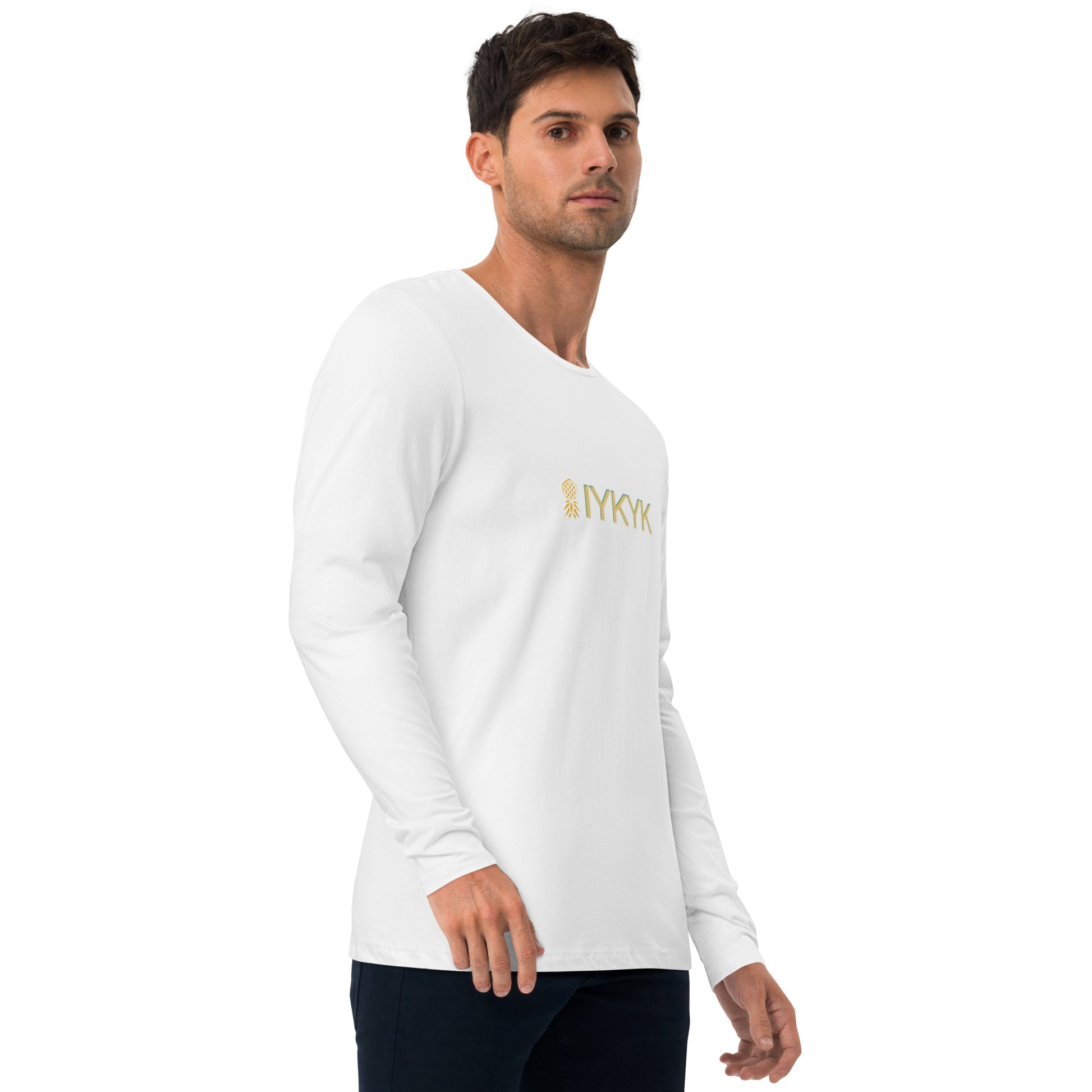 IYKYK Long Sleeve Fitted Crew | Swinger & ENM Lifestyle Apparel – DK Apparel – DK Apparel lifestyle clothing