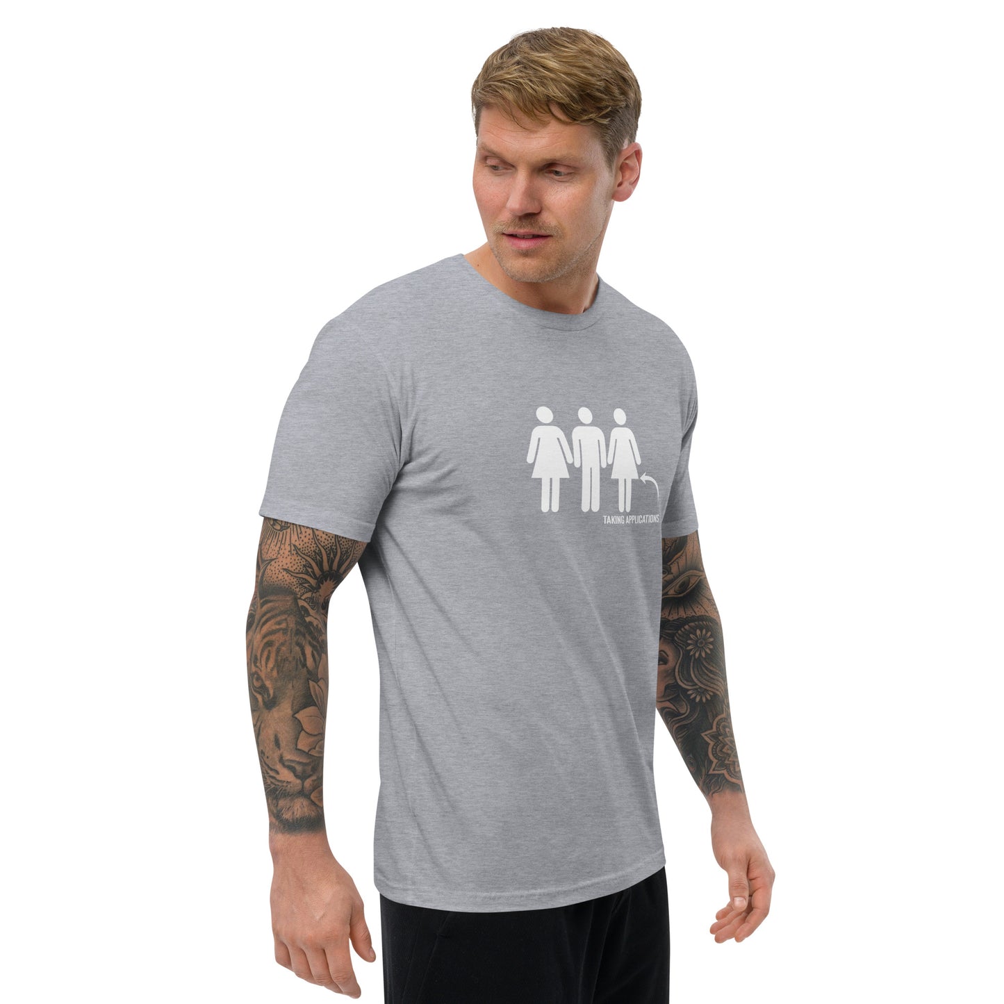 FMF Taking Applications Short Sleeve Fitted T-Shirt | Swinger & ENM Lifestyle Apparel – DK Apparel – DK Apparel lifestyle clothing
