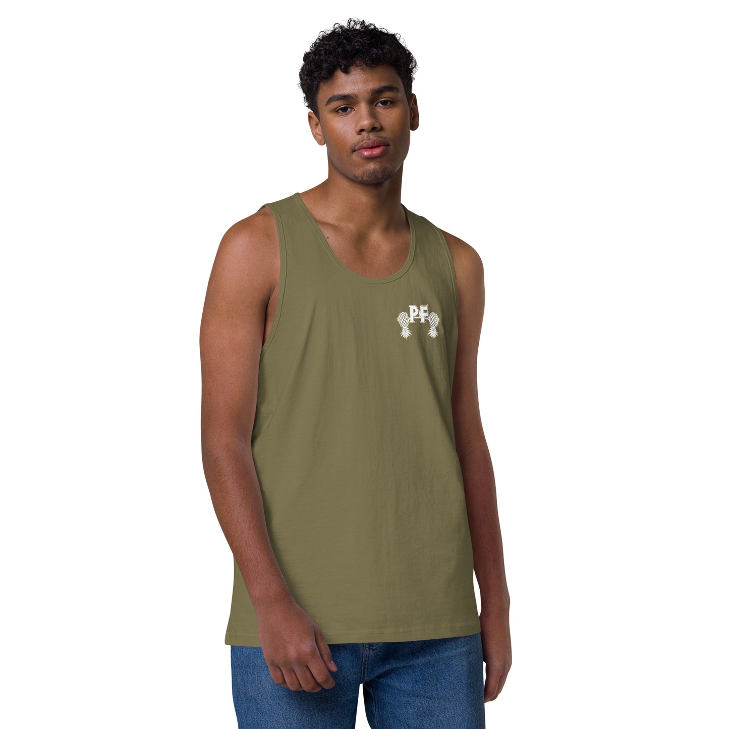 Pineapple Fitness Men’s Premium Tank Top | Lifestyle Gym & ENM Apparel – DK Apparel – DK Apparel lifestyle clothing