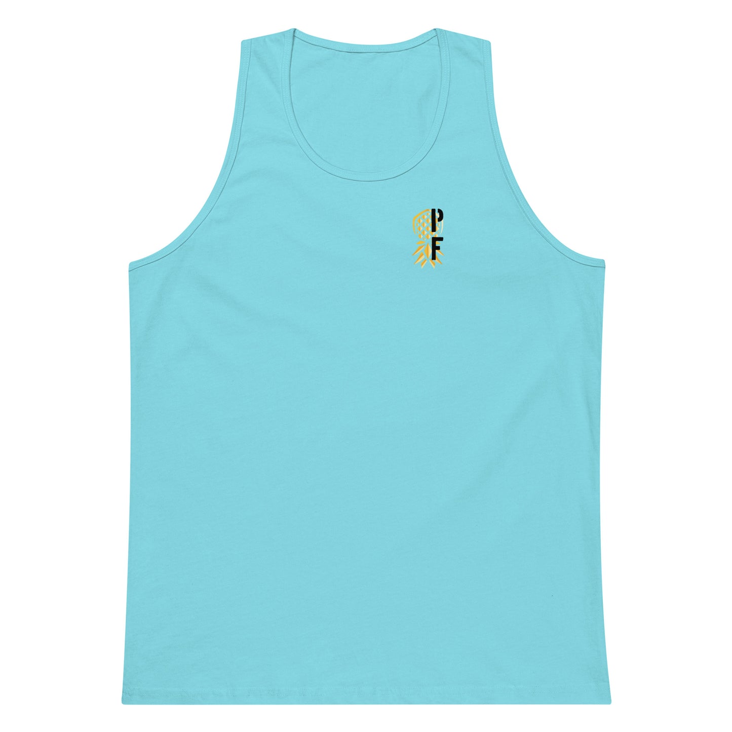 PF Alt Logo Men’s Premium Tank Top – Pineapple Fitness Lifestyle & ENM Apparel | DK Apparel – DK Apparel lifestyle clothing