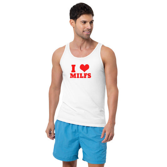 I Love Milfs Men's Tank Top | Swinger & ENM Lifestyle Apparel – DK Apparel – DK Apparel lifestyle clothing