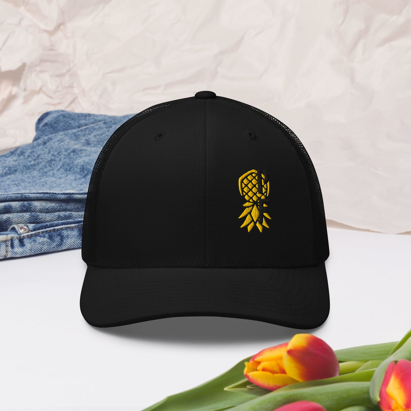 PF Adjustable Hat – Embroidered | Pineapple Fitness Lifestyle Headwear by DK Apparel – DK Apparel lifestyle clothing