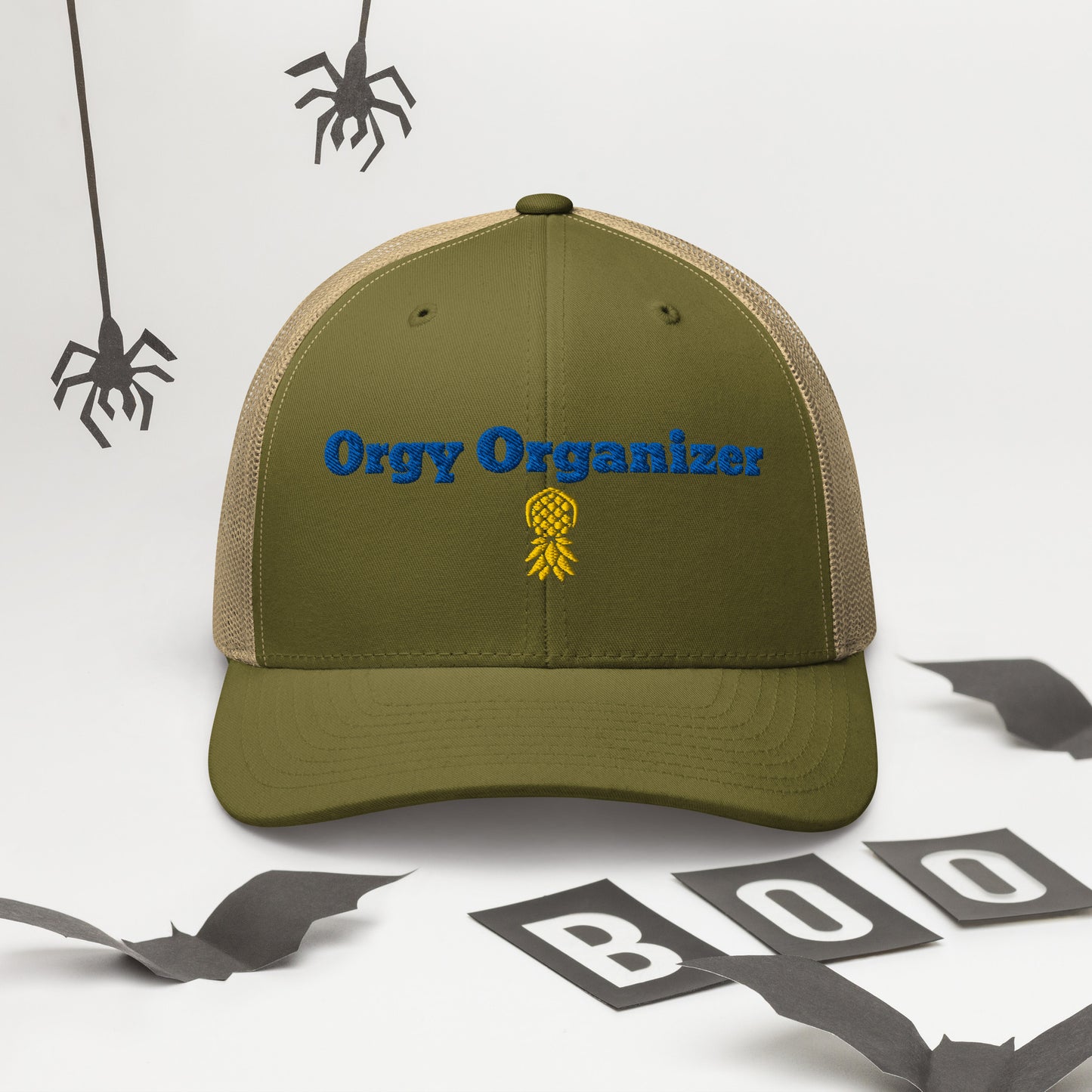 Orgy Organizer Adjustable Hat – Embroidered | Swinger Lifestyle Headwear by DK Apparel – DK Apparel lifestyle clothing