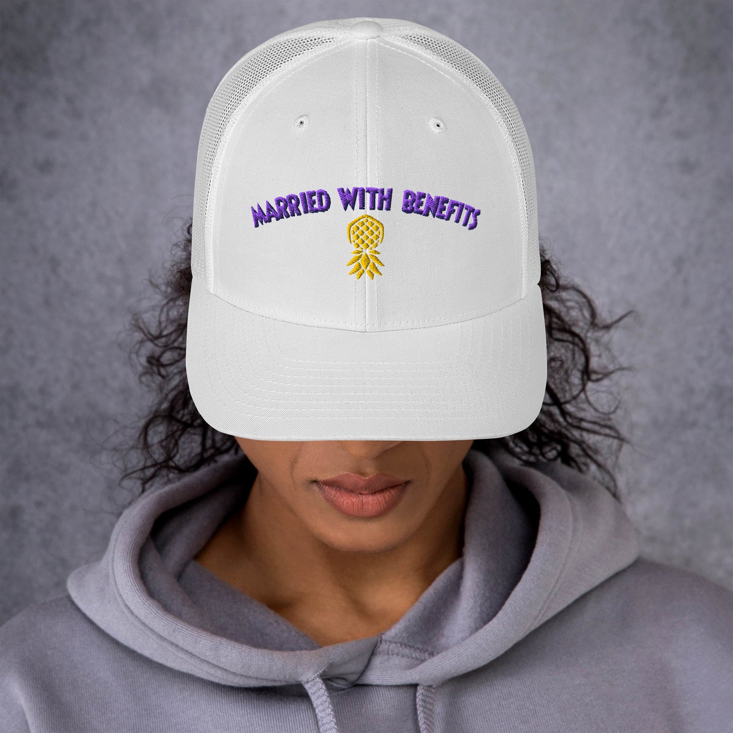 Married With Benefits Adjustable Hat – Embroidered | Swinger Lifestyle Headwear by DK Apparel – DK Apparel lifestyle clothing