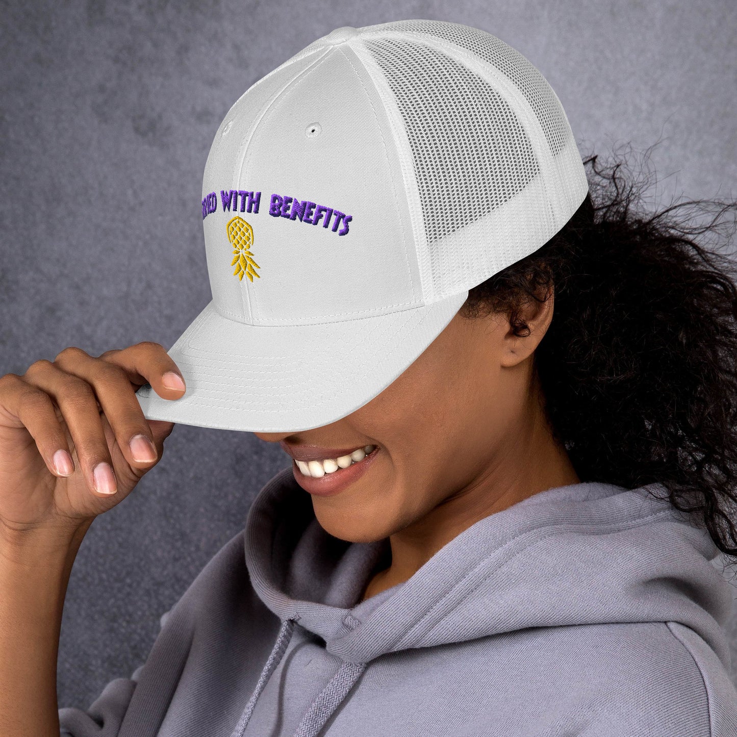 Married With Benefits Adjustable Hat – Embroidered | Swinger Lifestyle Headwear by DK Apparel – DK Apparel lifestyle clothing