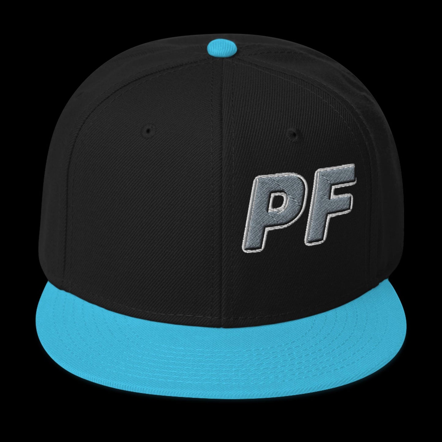 PF Flat Brim Snapback Hat – Embroidered | Pineapple Fitness Lifestyle Headwear by DK Apparel – DK Apparel lifestyle clothing