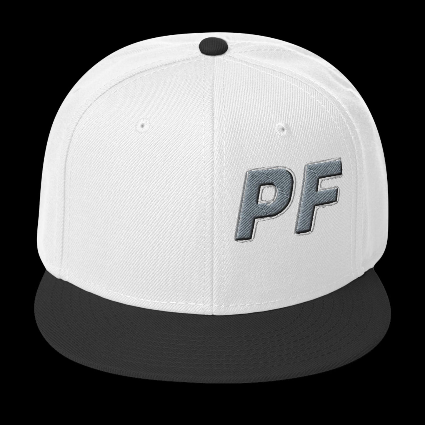 PF Flat Brim Snapback Hat – Embroidered | Pineapple Fitness Lifestyle Headwear by DK Apparel – DK Apparel lifestyle clothing