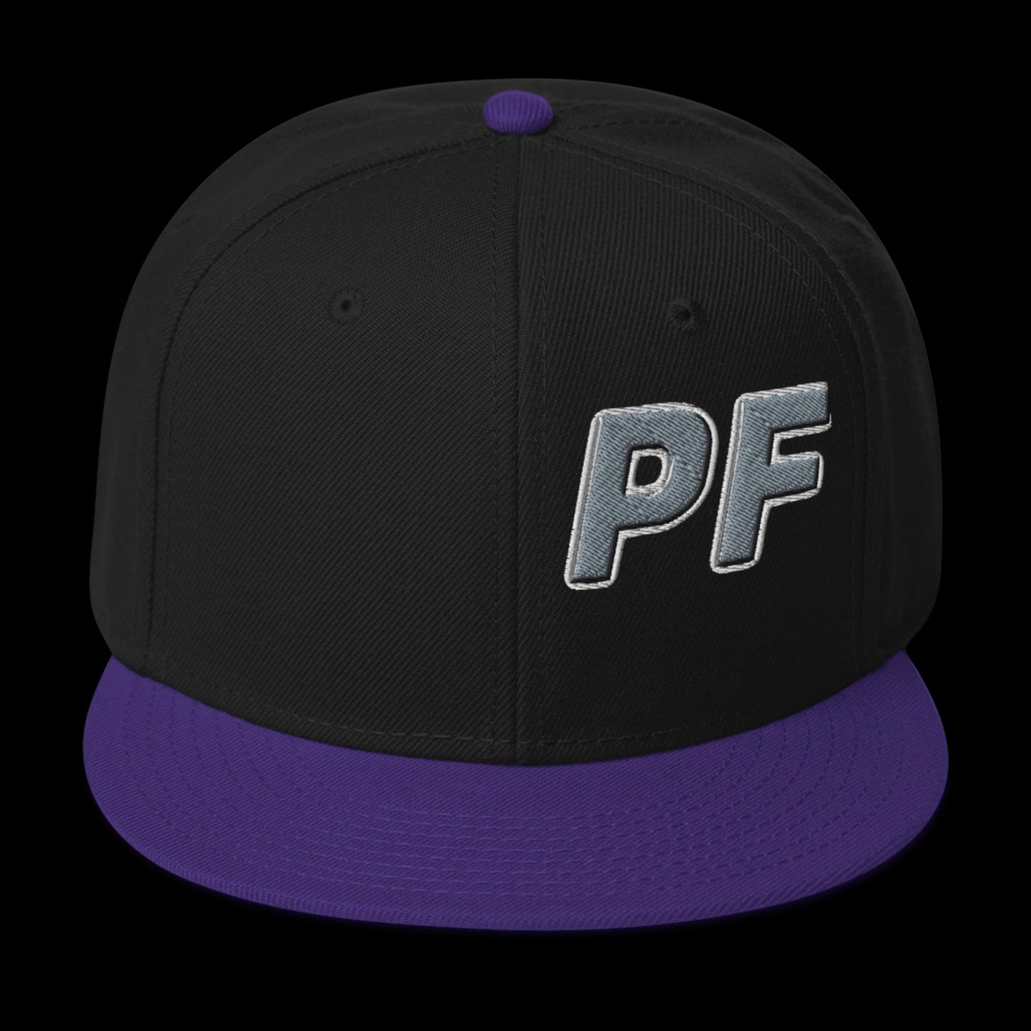 PF Flat Brim Snapback Hat – Embroidered | Pineapple Fitness Lifestyle Headwear by DK Apparel – DK Apparel lifestyle clothing