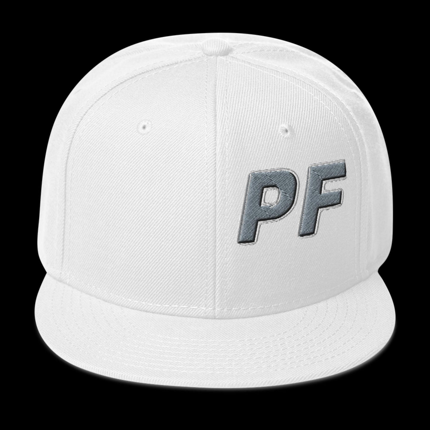 PF Flat Brim Snapback Hat – Embroidered | Pineapple Fitness Lifestyle Headwear by DK Apparel – DK Apparel lifestyle clothing
