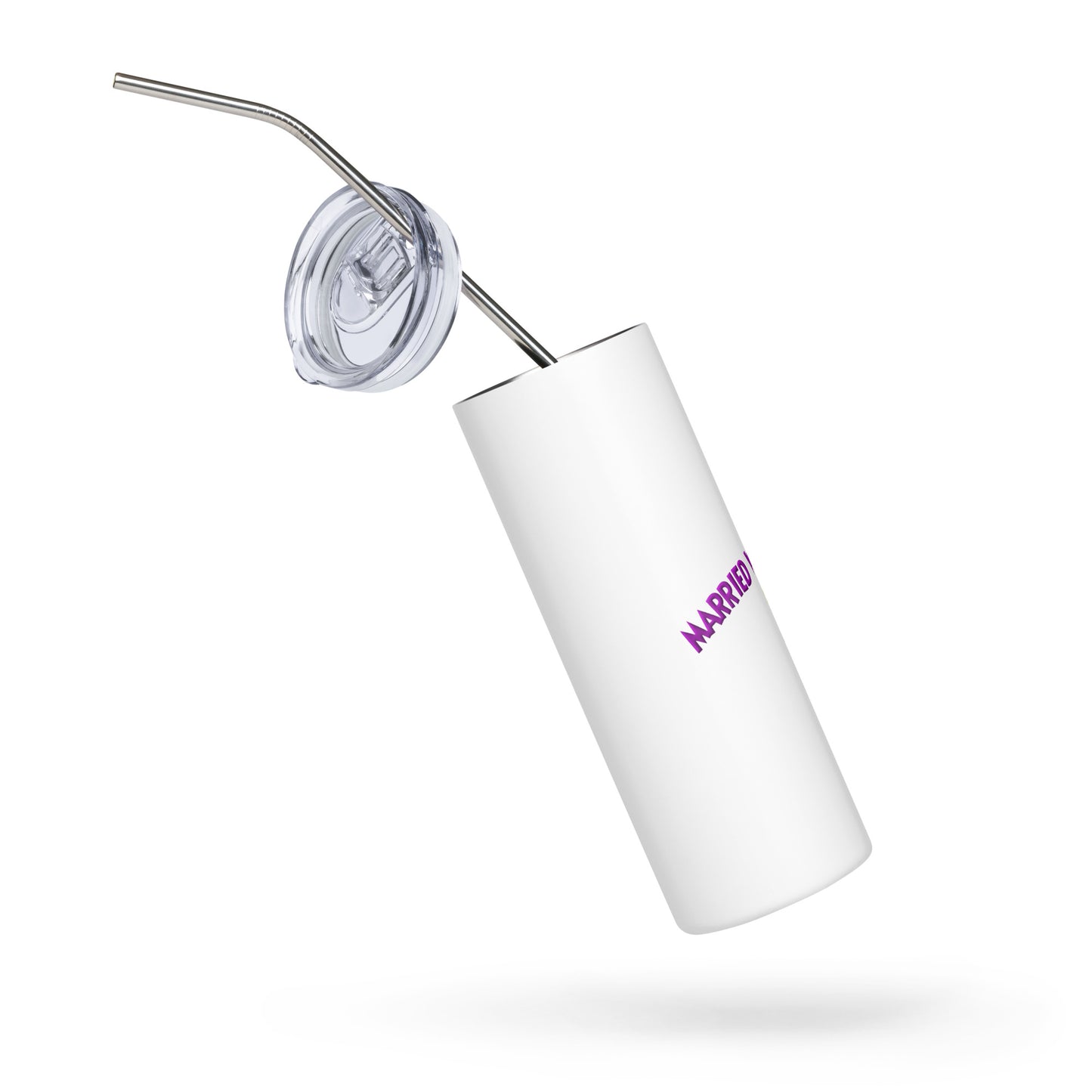 Married With Benefits Stainless Steel Tumbler | Swinger & ENM Lifestyle Drinkware – DK Apparel – DK Apparel lifestyle clothing