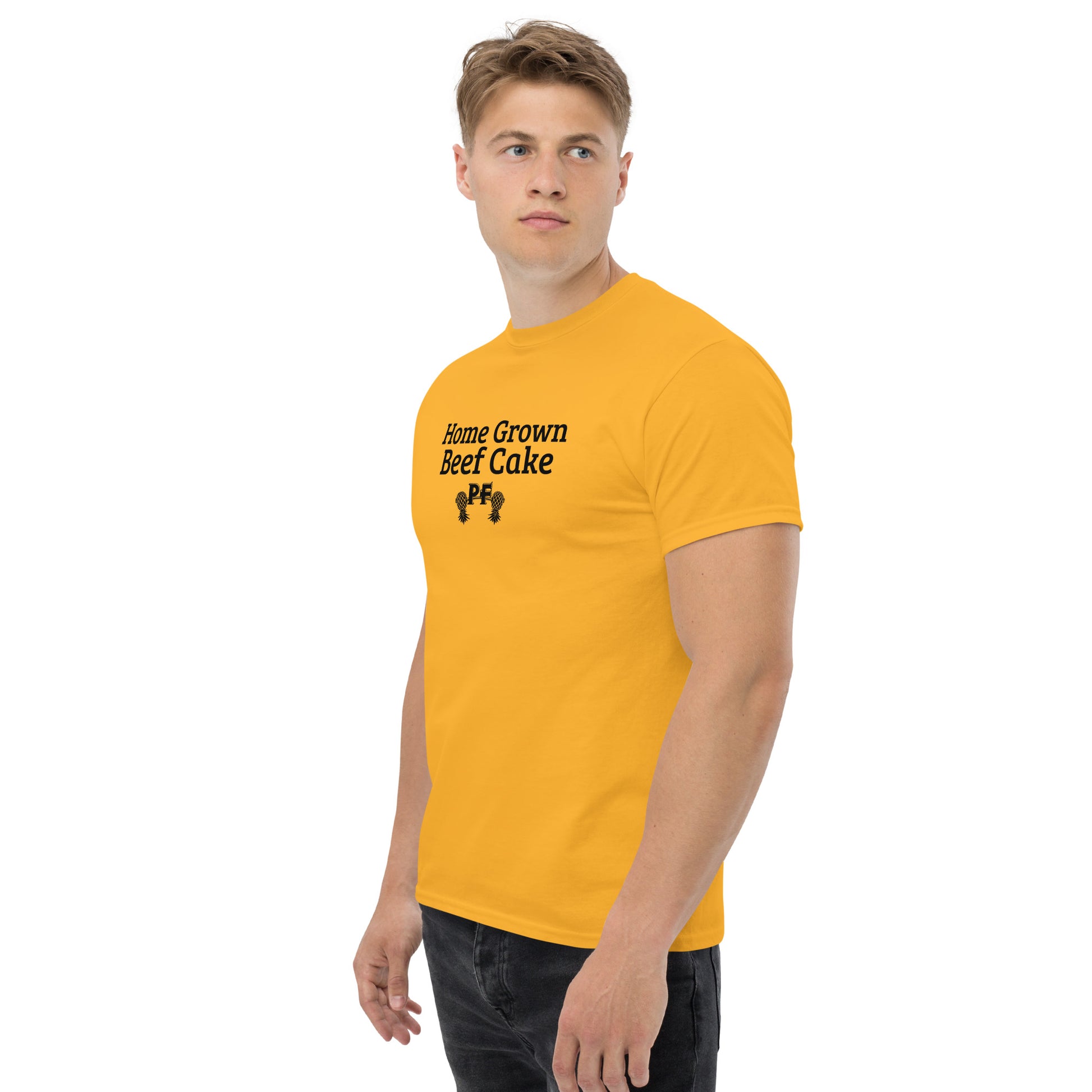 Home Grown Beef Cake PF Classic T-Shirt | Pineapple Fitness Lifestyle Apparel – DK Apparel – DK Apparel lifestyle clothing