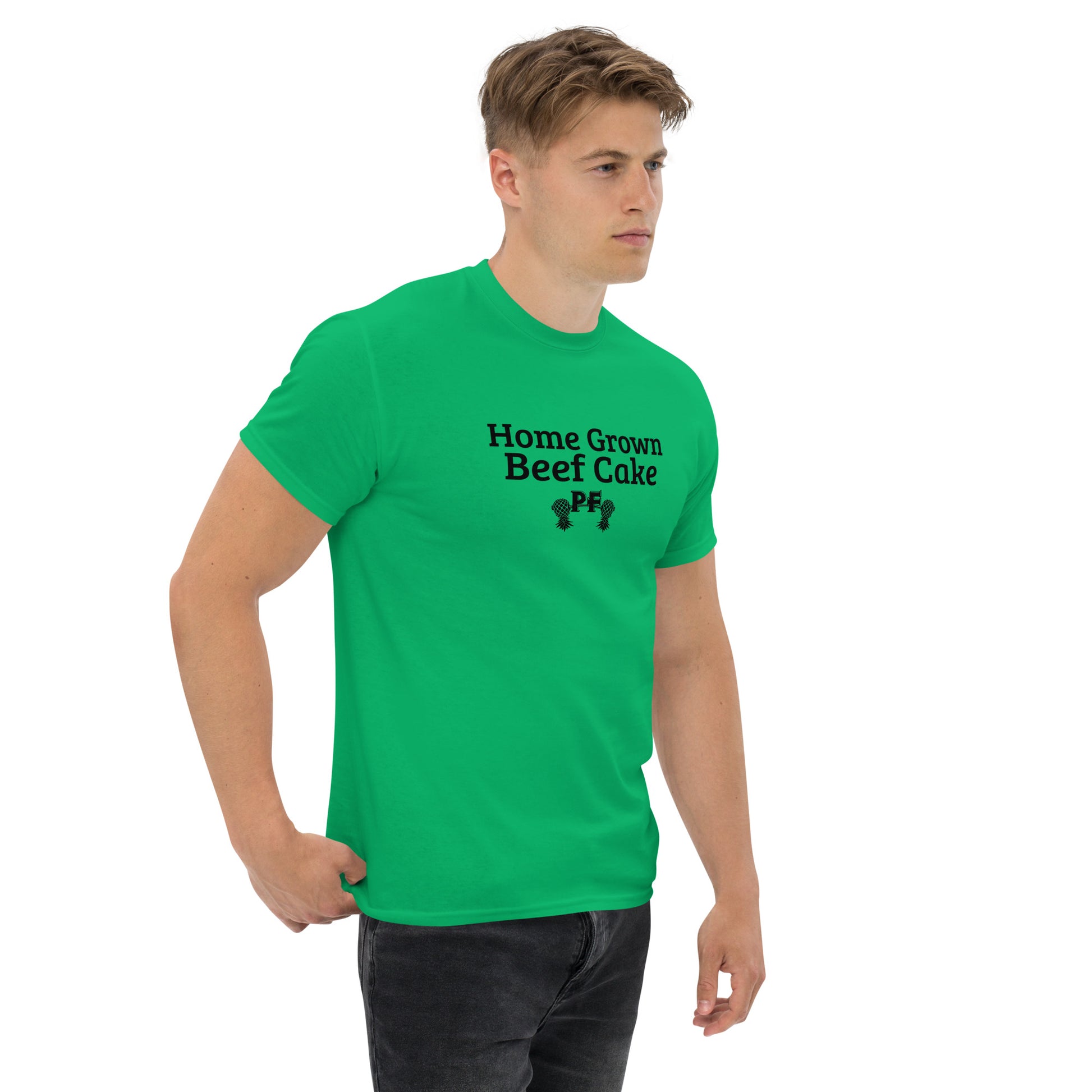 Home Grown Beef Cake PF Classic T-Shirt | Pineapple Fitness Lifestyle Apparel – DK Apparel – DK Apparel lifestyle clothing