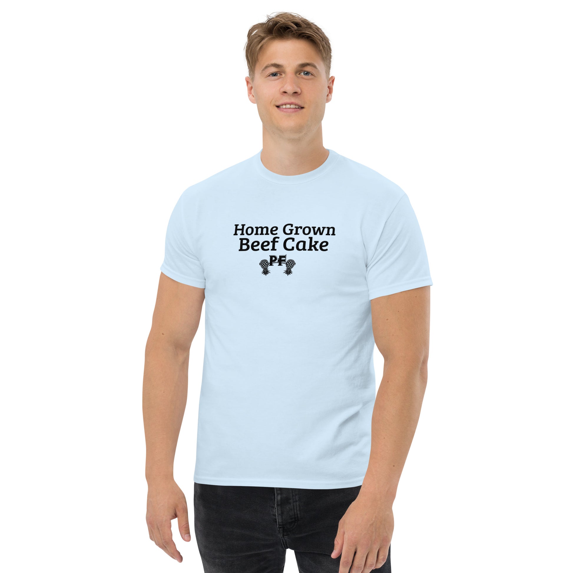 Home Grown Beef Cake PF Classic T-Shirt | Pineapple Fitness Lifestyle Apparel – DK Apparel – DK Apparel lifestyle clothing