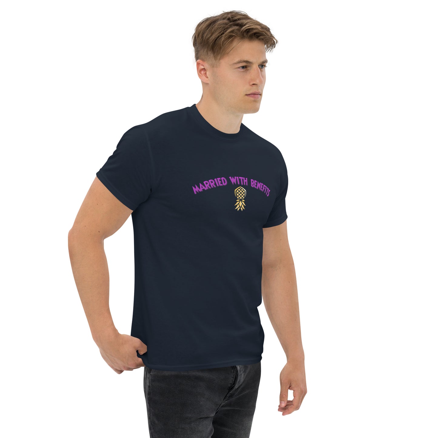 Married With Benefits Classic T-Shirt | Swinger & ENM Lifestyle Clothing – DK Apparel – DK Apparel lifestyle clothing