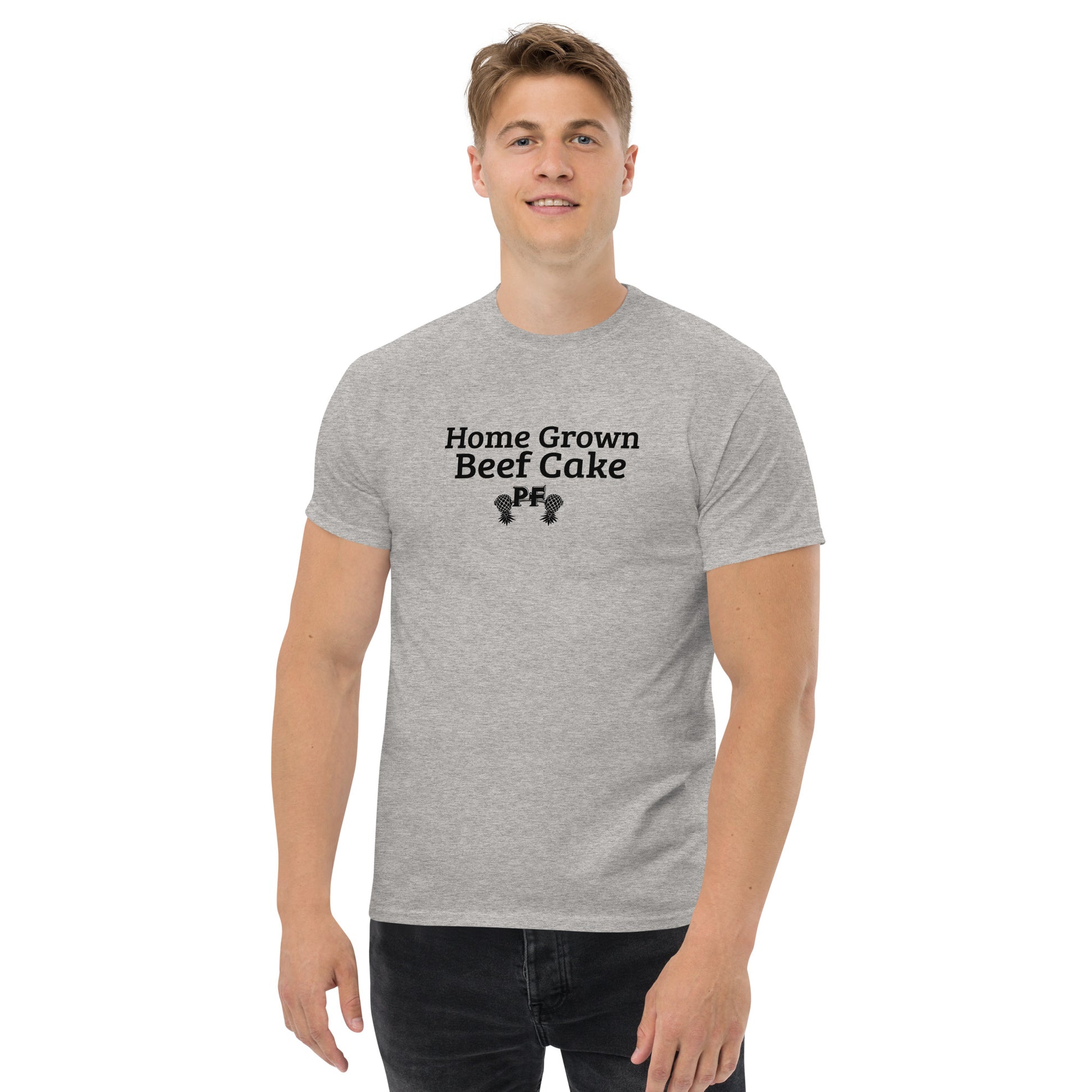 Home Grown Beef Cake PF Classic T-Shirt | Pineapple Fitness Lifestyle Apparel – DK Apparel – DK Apparel lifestyle clothing